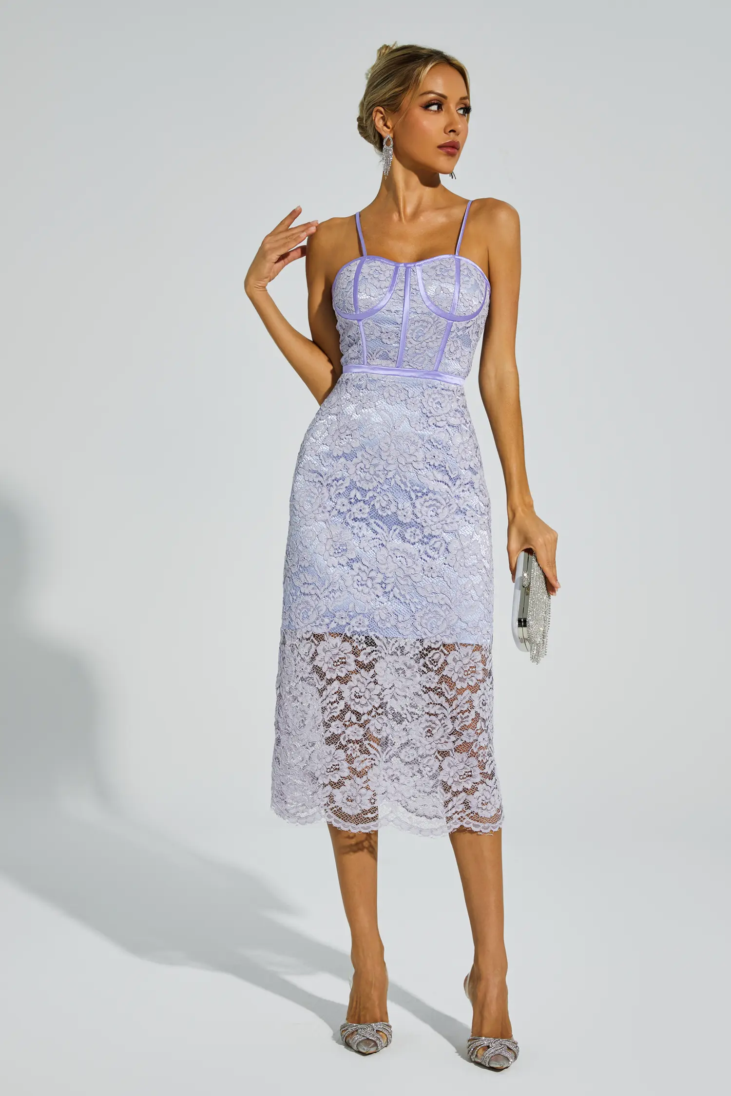 Joel Purple Lace Slip Dress-CATCHALL