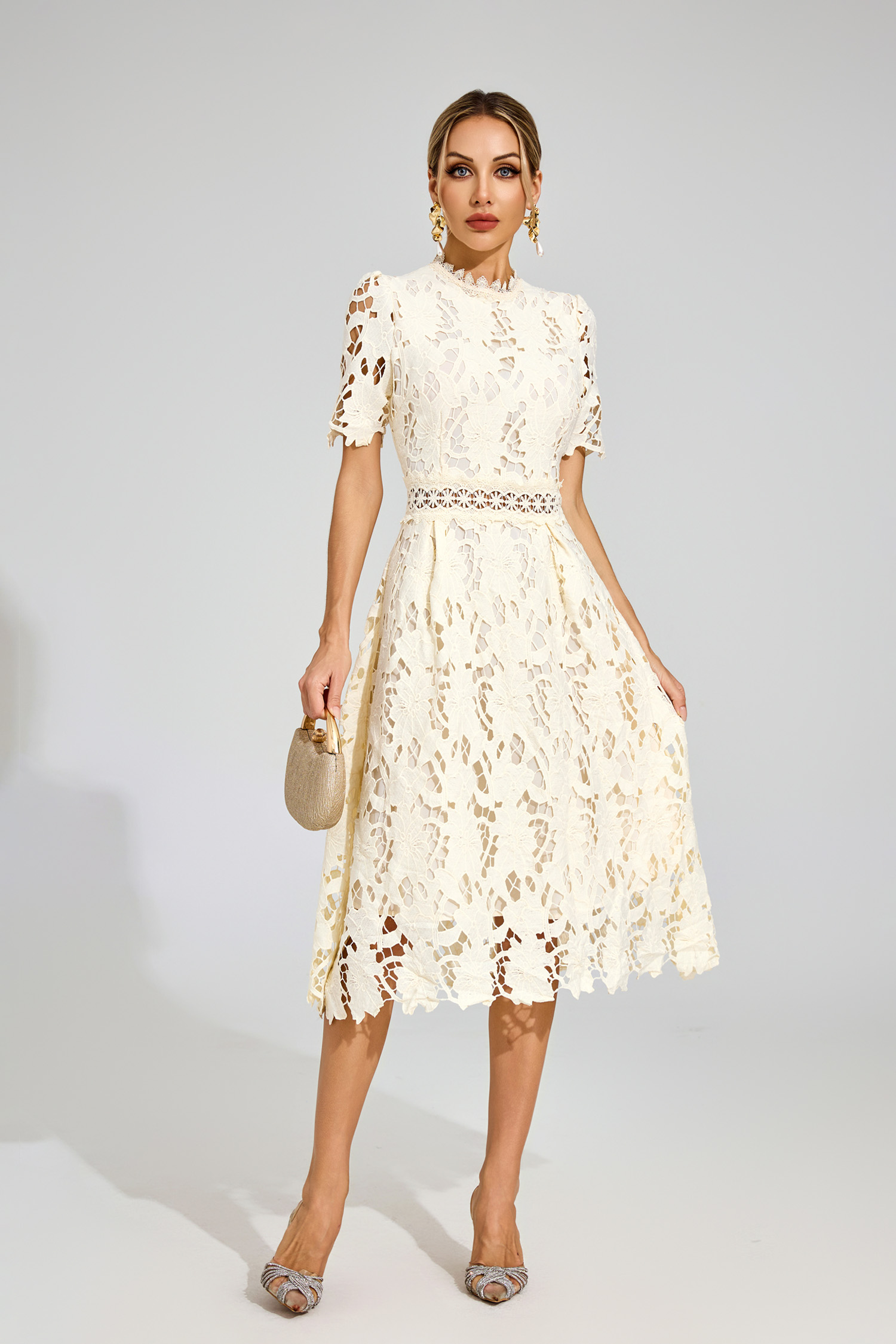 niakuru　Acka lace no sleeve dress lace no sleeve dress – Acka online store
