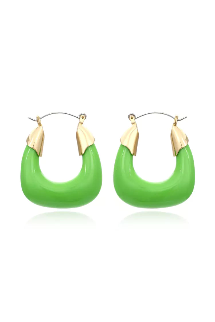 Julianna Green Resin Earrings - Catchall