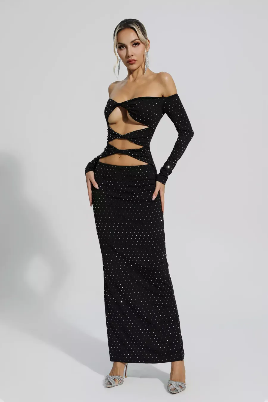 KATERINA CUT OUT DRESS - BLACK