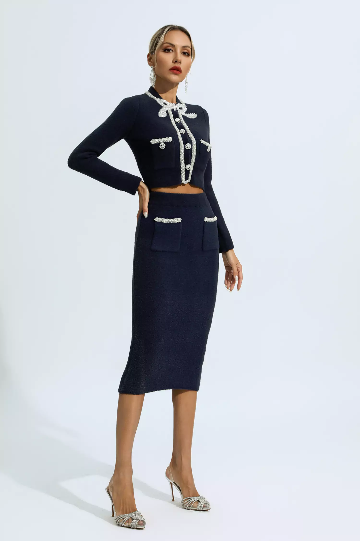 Khaleesi Black Diamond Embellished Set -CATCHALL