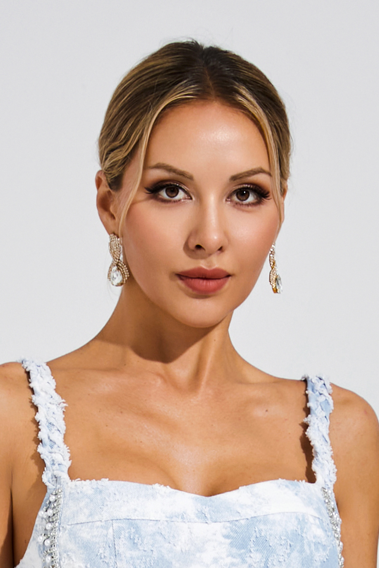 Kirk White Diamond Earrings-CATCHALL