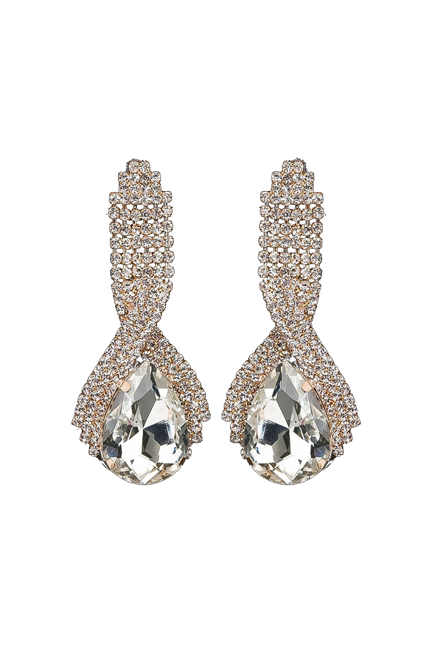 Kirk White Diamond Earrings-CATCHALL
