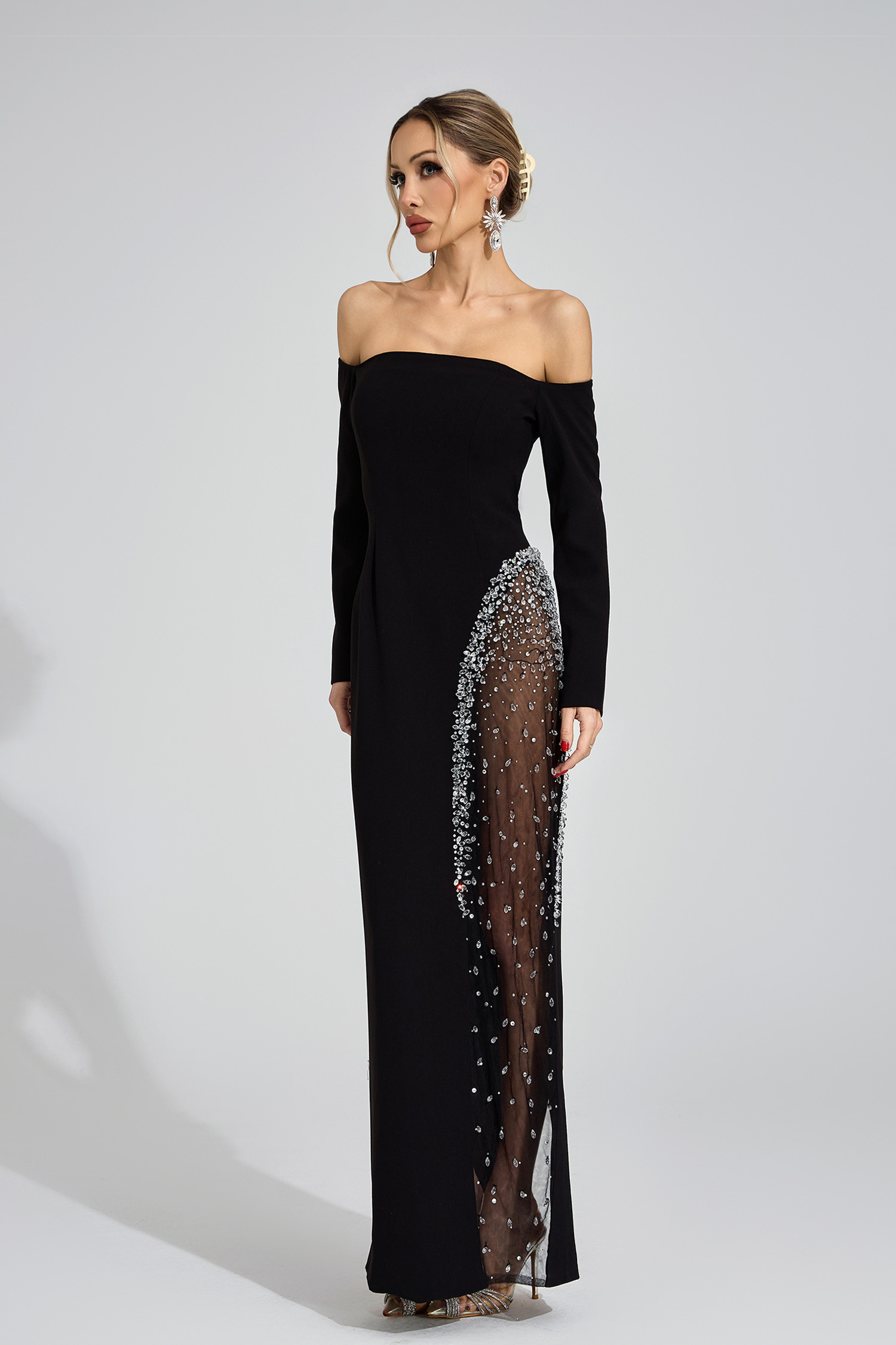 Kismet Black Diamond Maxi Dress