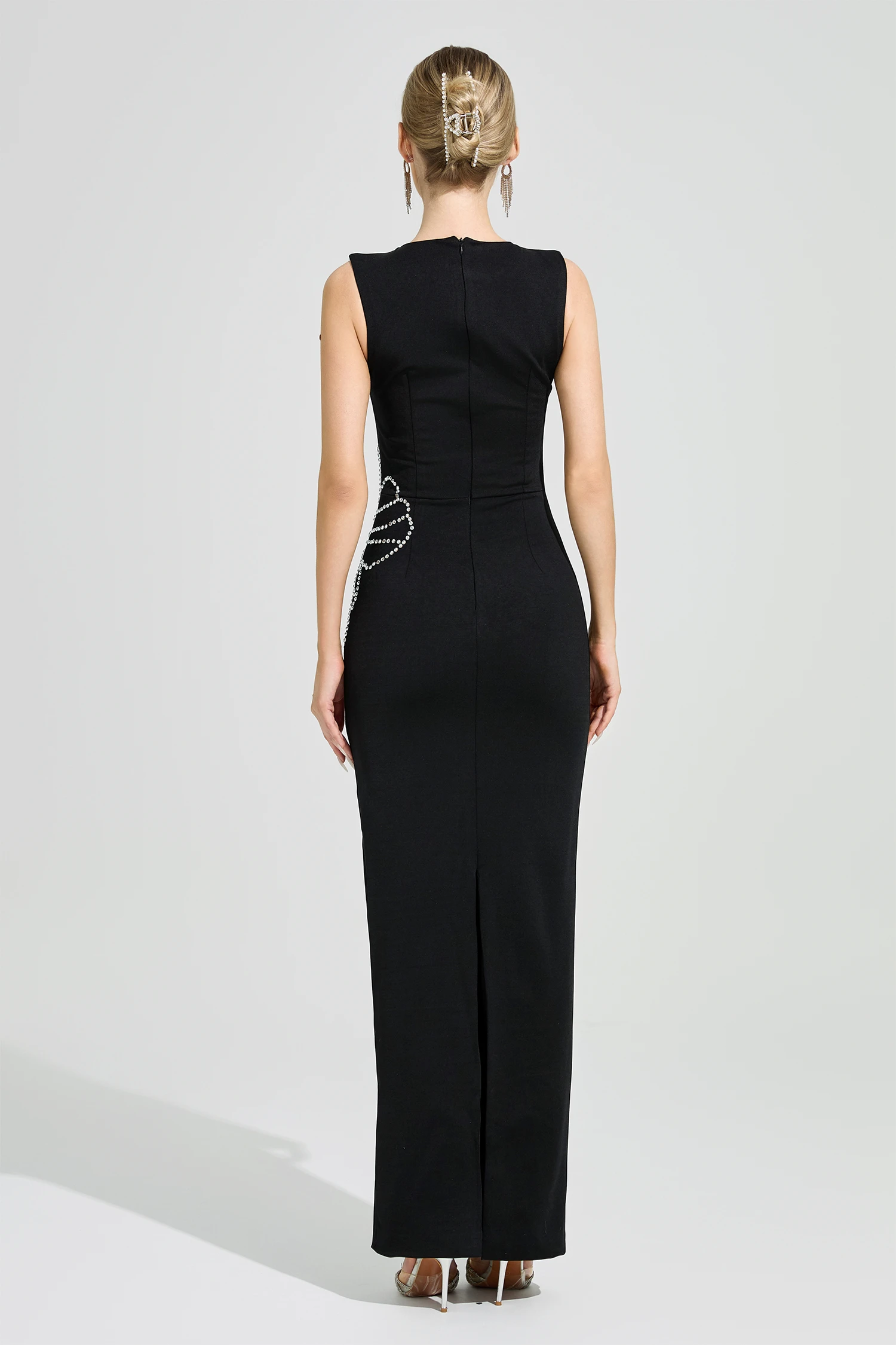 Klein Black Diamond Bodycon Dress