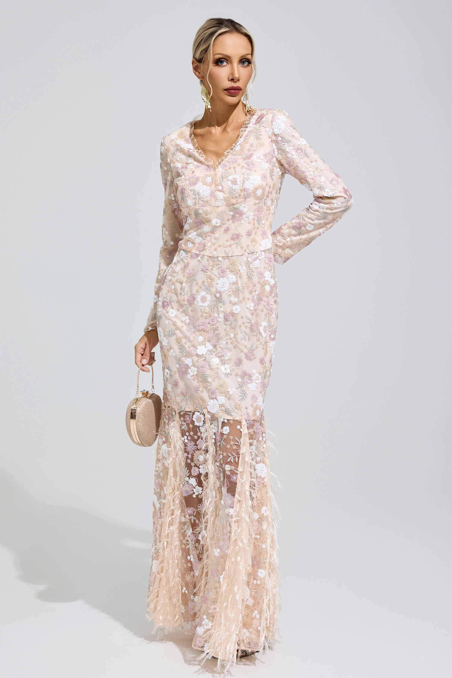 Kusama Floral Lace Mermaid Dress