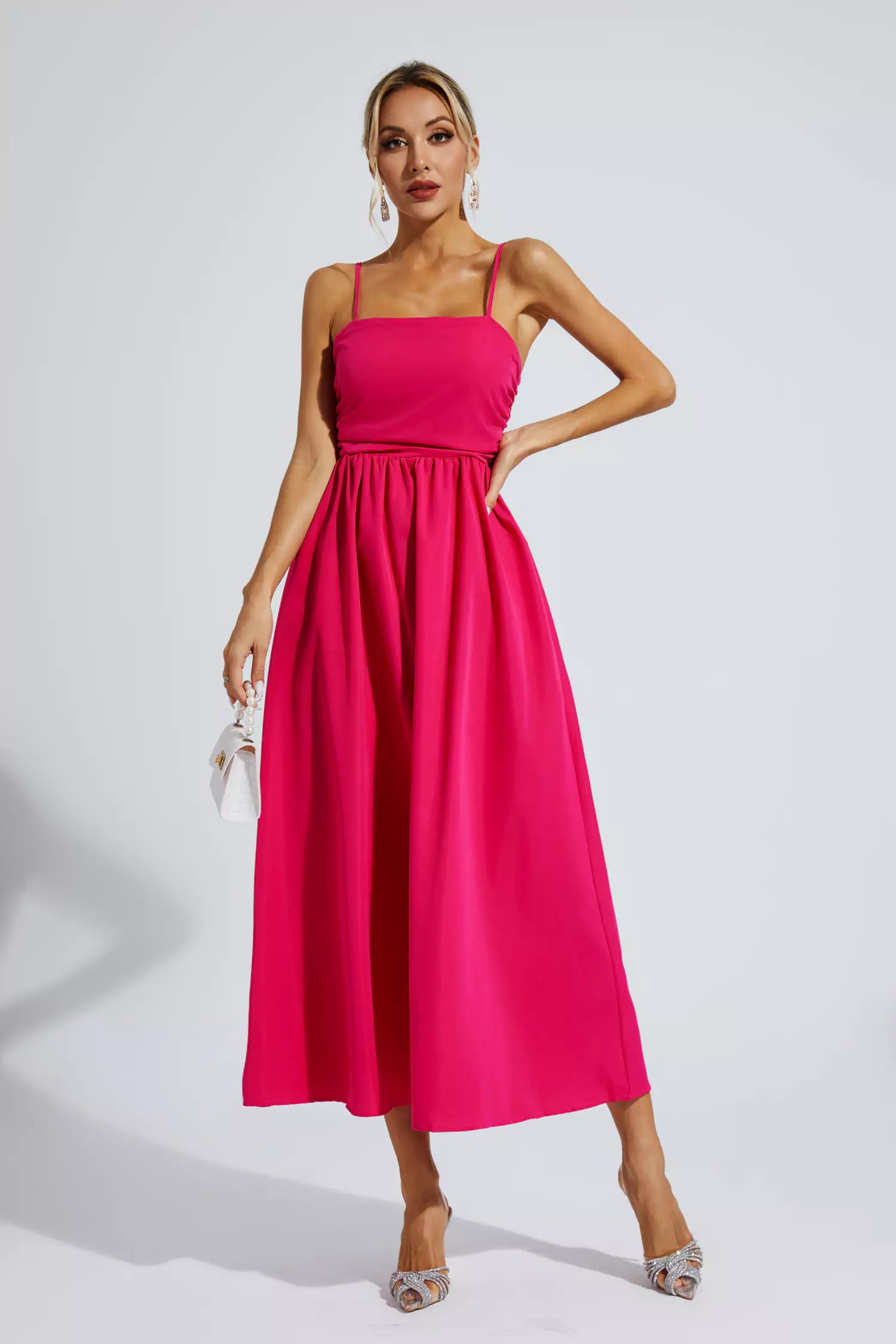 Kyla Rose Red Slip Vacation Maxi Dress-CATCHALL