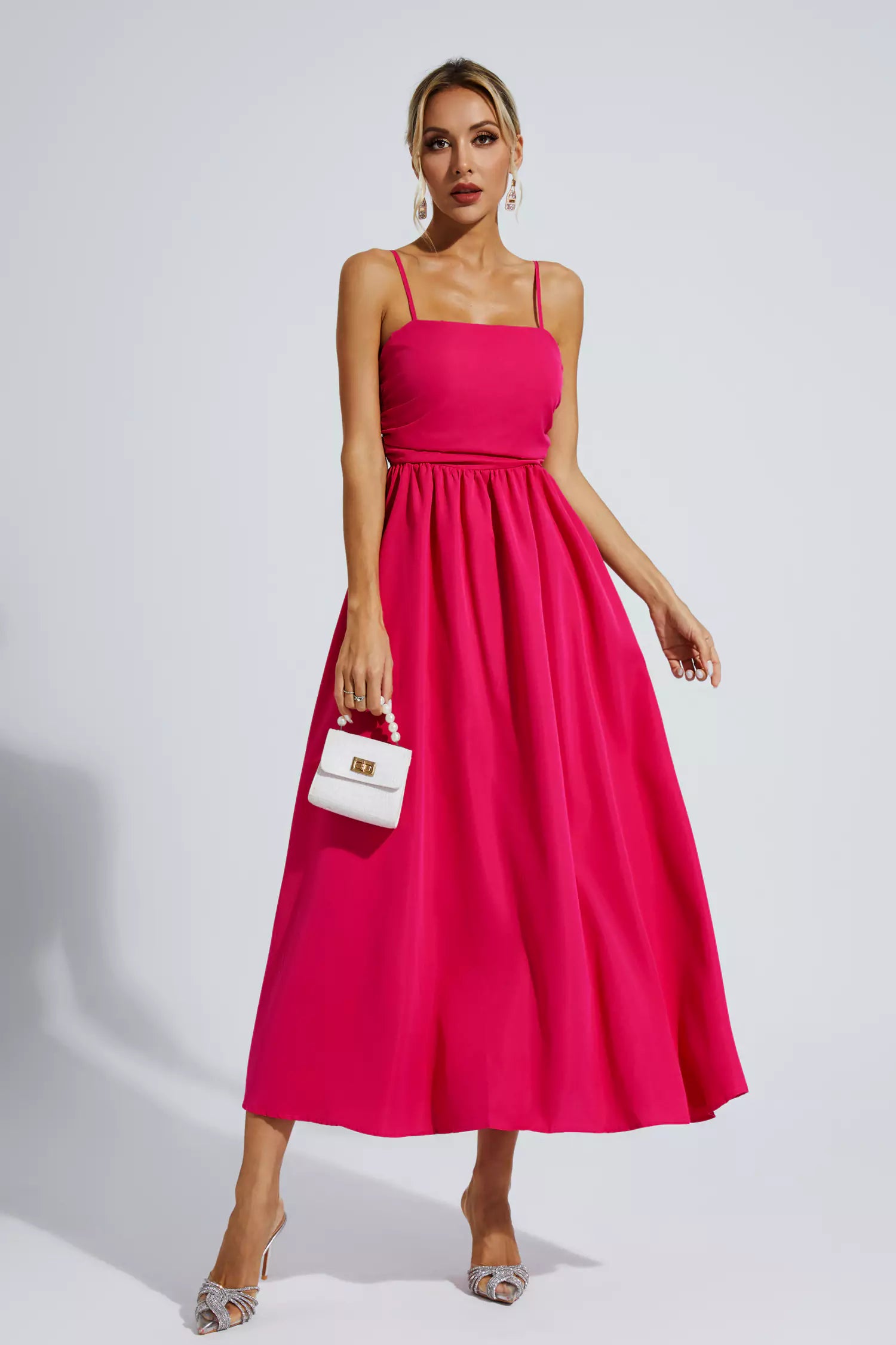 Kyla Rose Red Slip Vacation Maxi Dress-CATCHALL