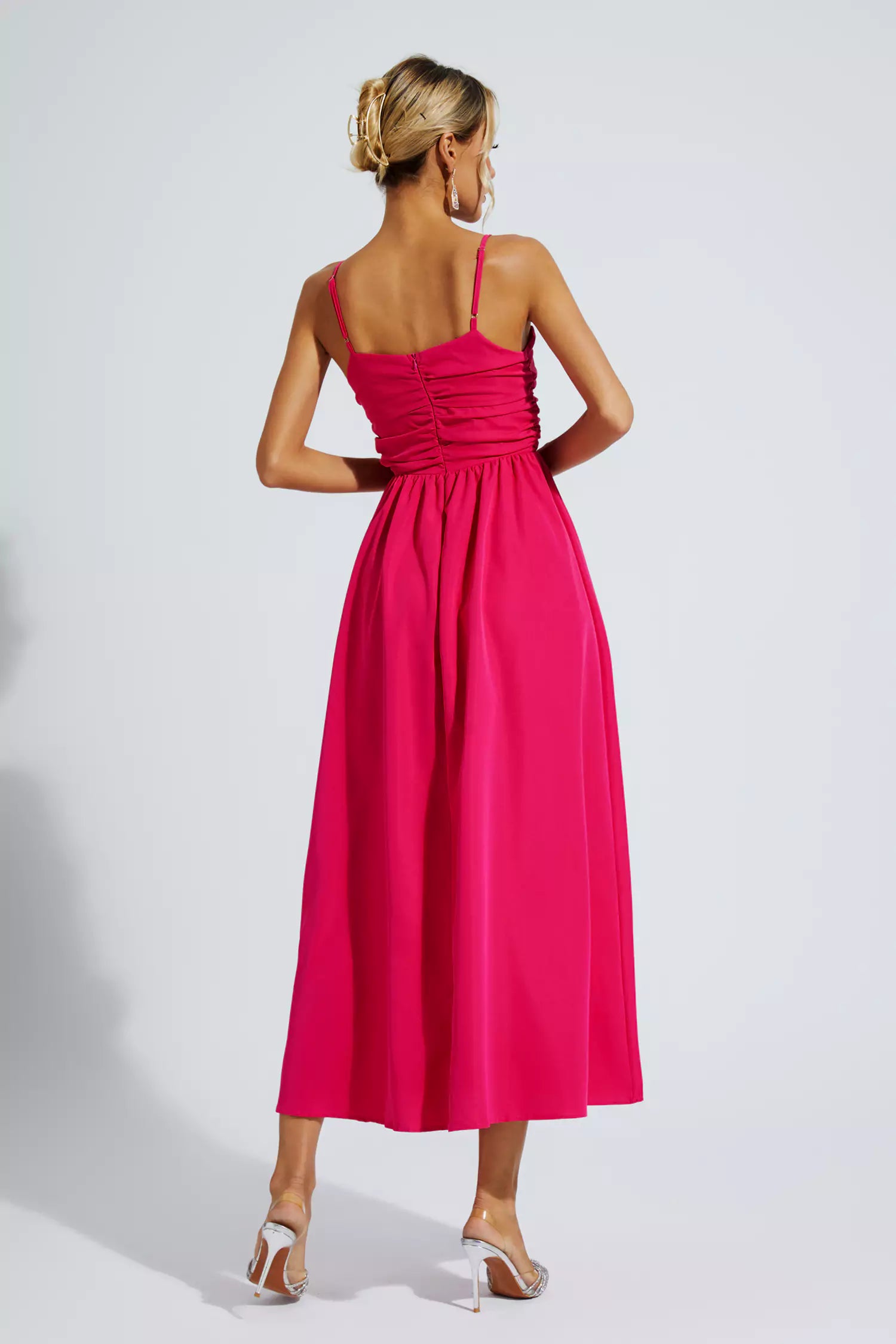 Kyla Rose Red Slip Vacation Maxi Dress-CATCHALL