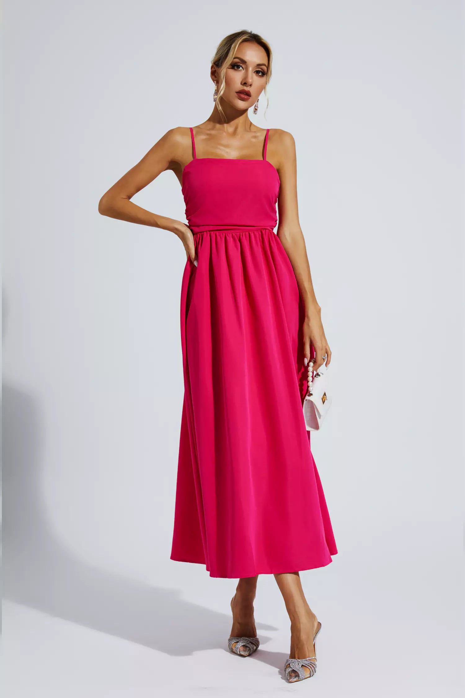 Kyla Rose Red Slip Vacation Maxi Dress-CATCHALL