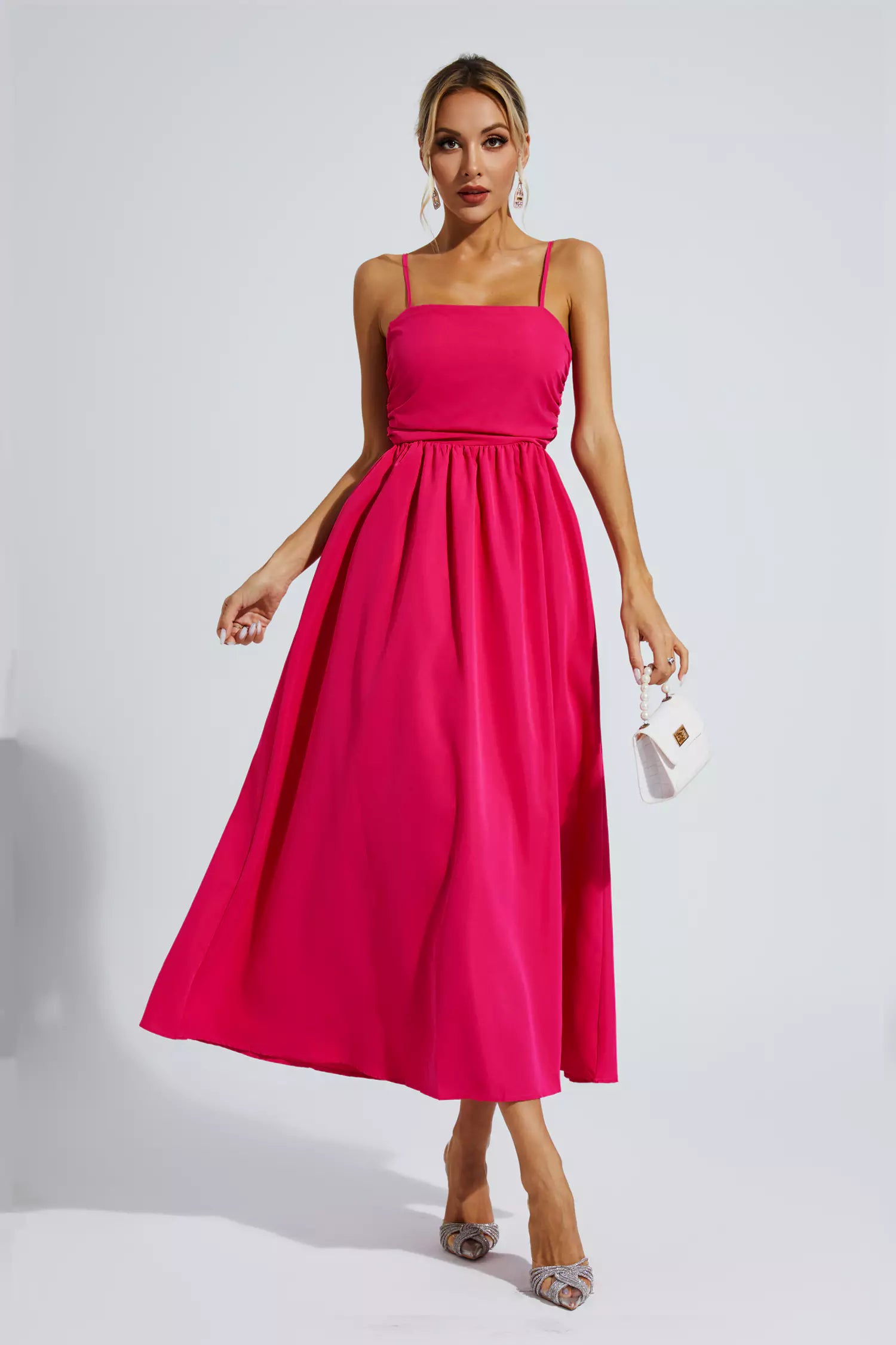 Kyla Rose Red Slip Vacation Maxi Dress-CATCHALL