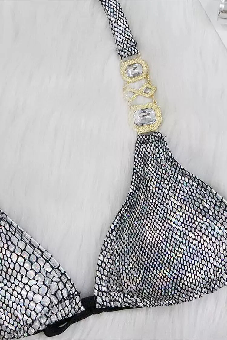 Lena Black Snake Pattern Bikini-CATCHALL