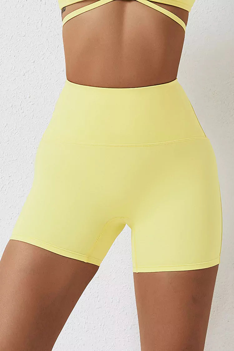 Lexi Yellow High-Rise Short 4'' - Catchall