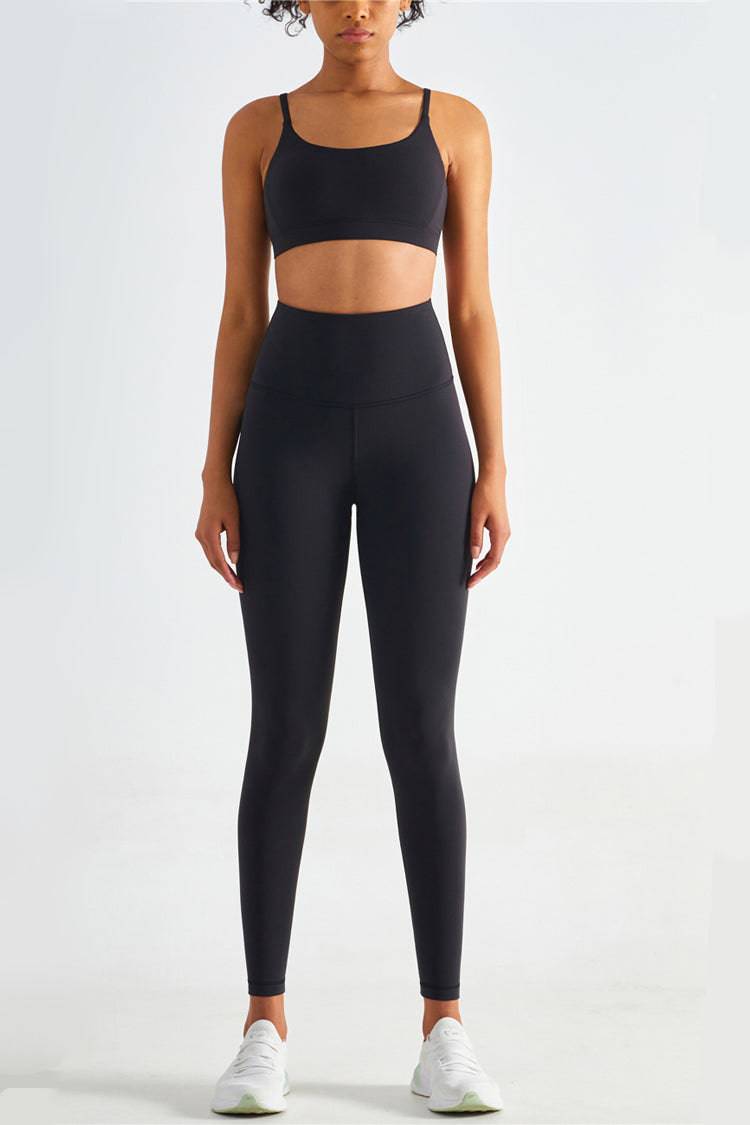 Lexi Black High-Rise Tight Leggings-CATCHALL