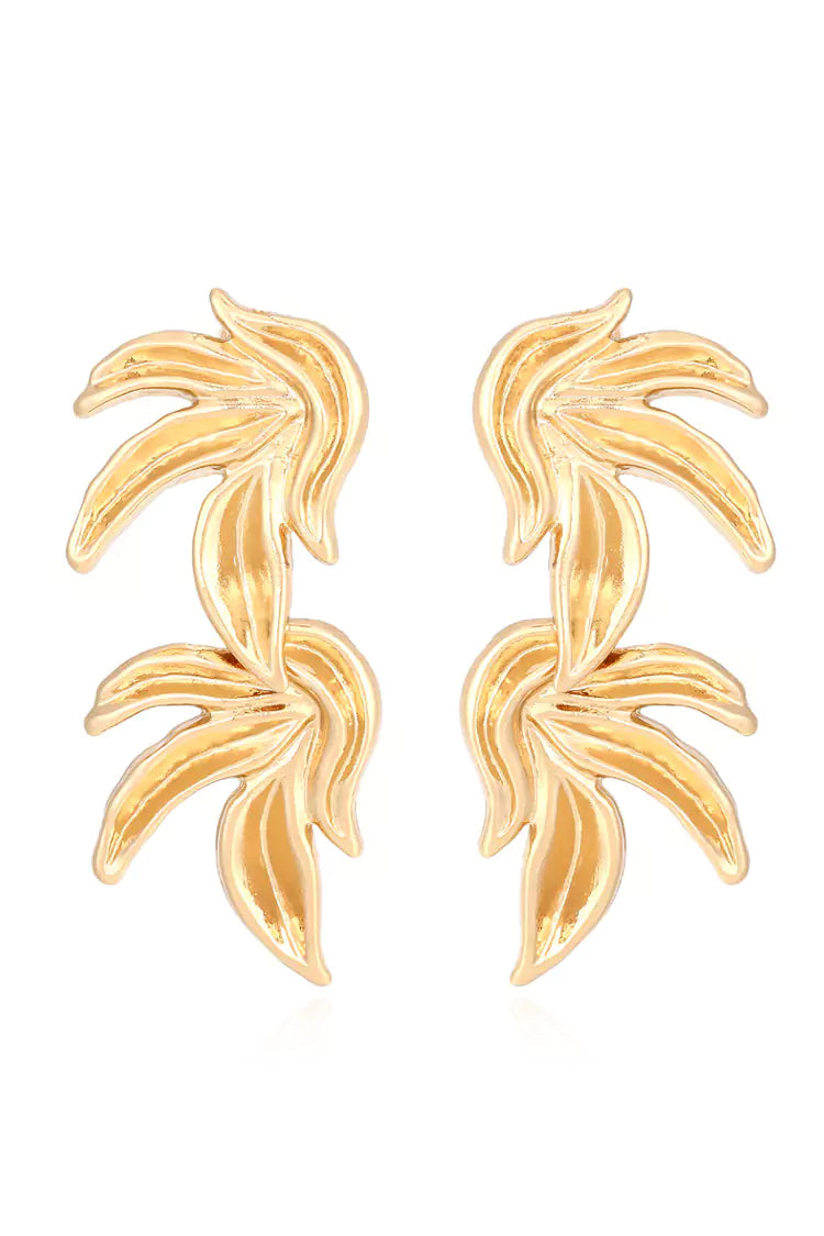 Lia Gold Leaves Earrings - Catchall