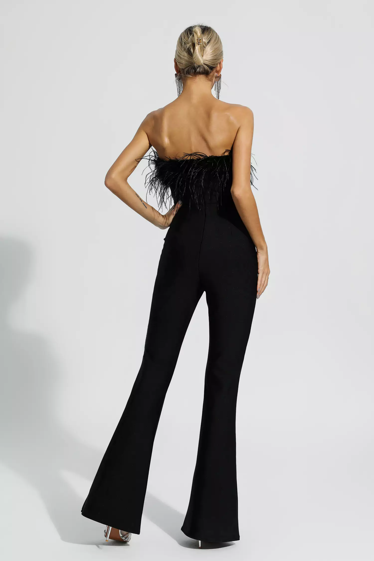 Lilith Black Bandage Jumpsuit-CATCHALL