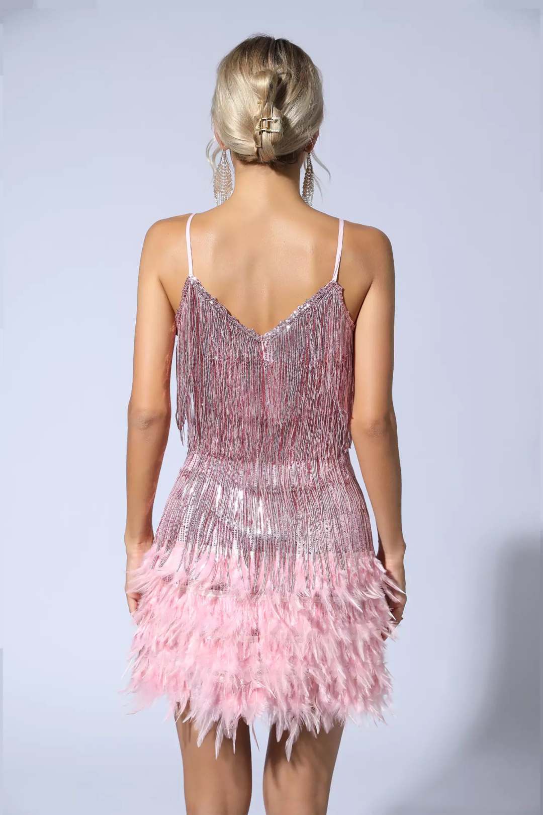Feather Dress Sequin Dress Mini Dress Feather Dress Sequin Dress Mini Dress