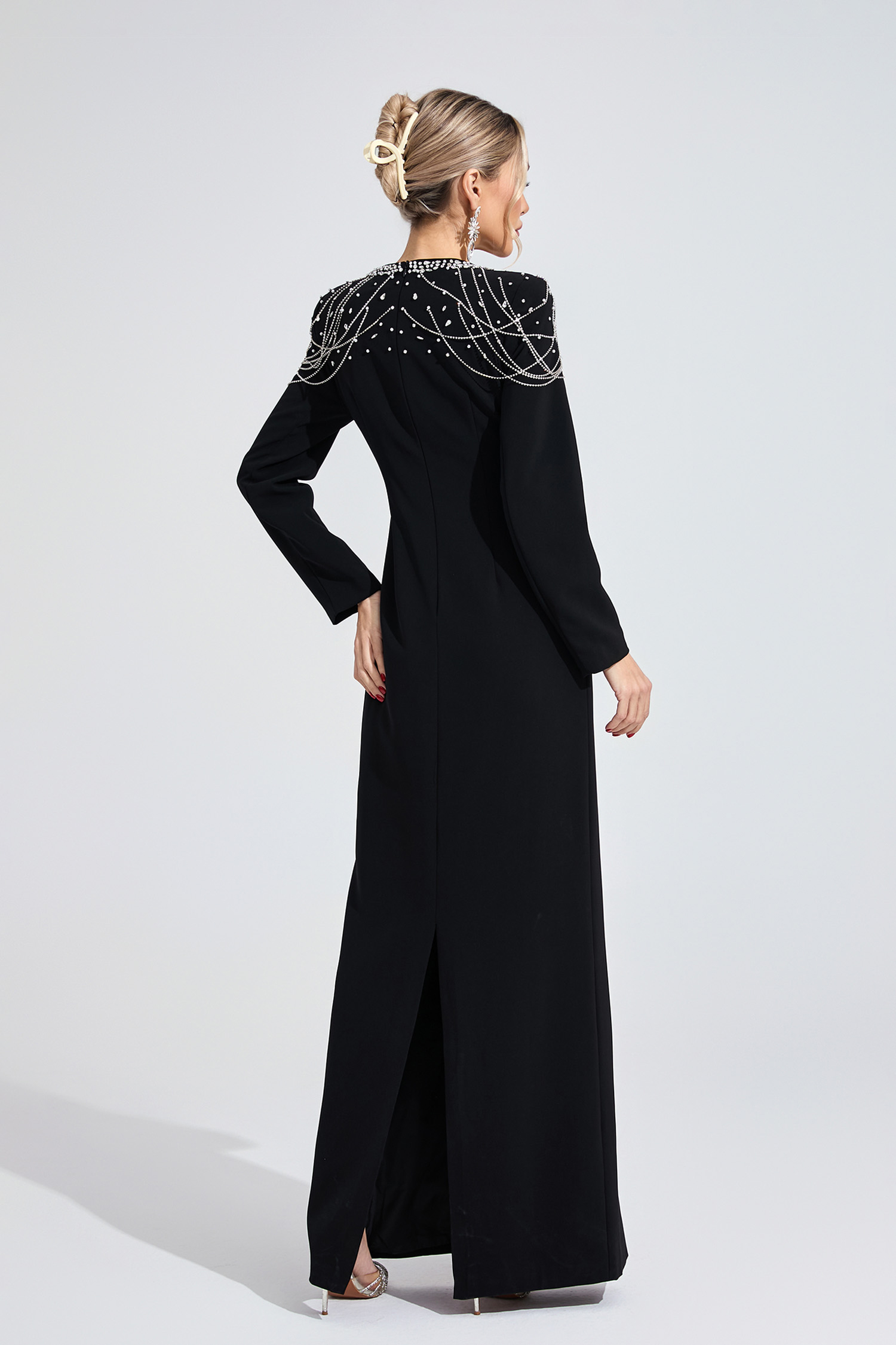 Liora Black Diamond Maxi Dress