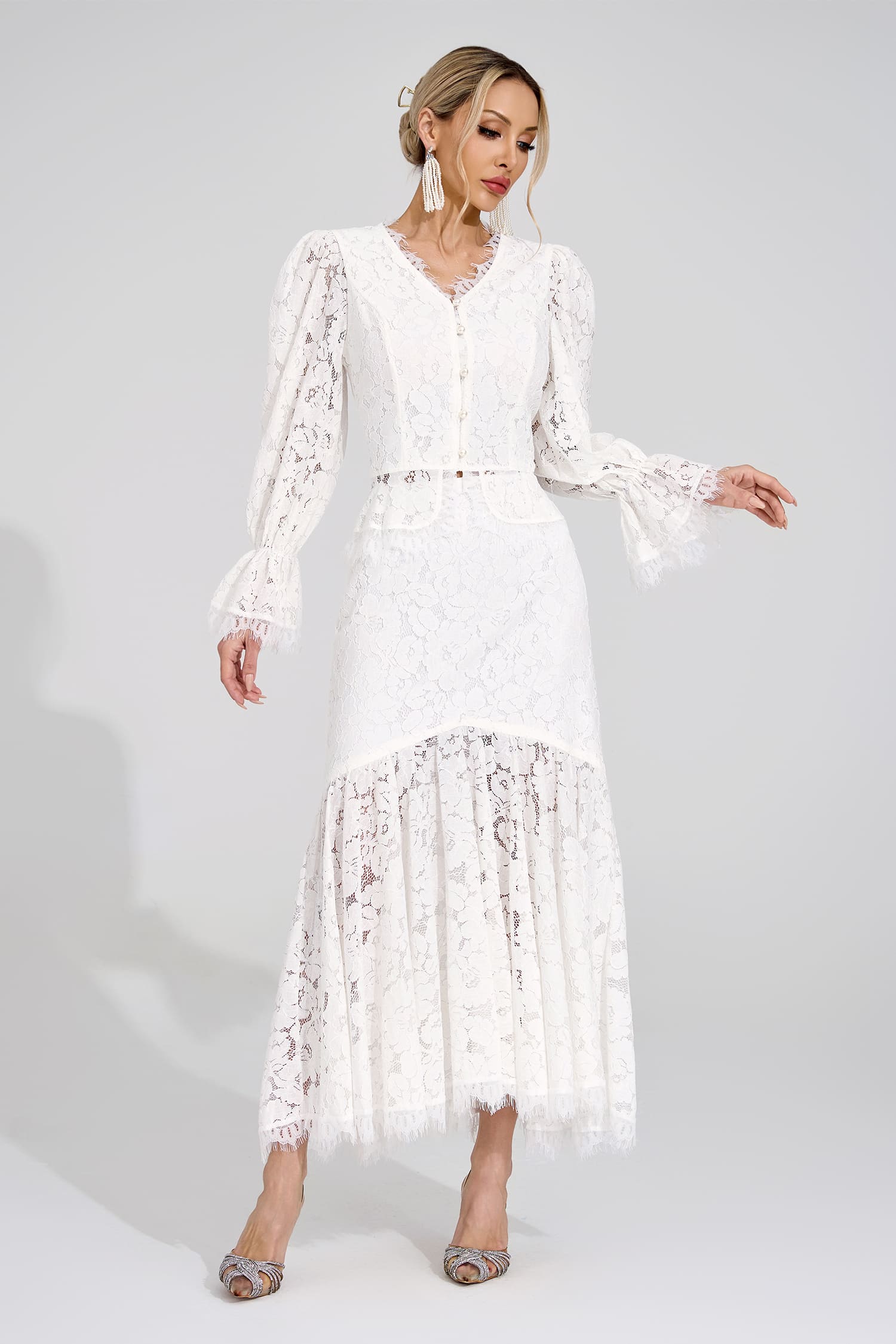 Lovisa White Lace Set