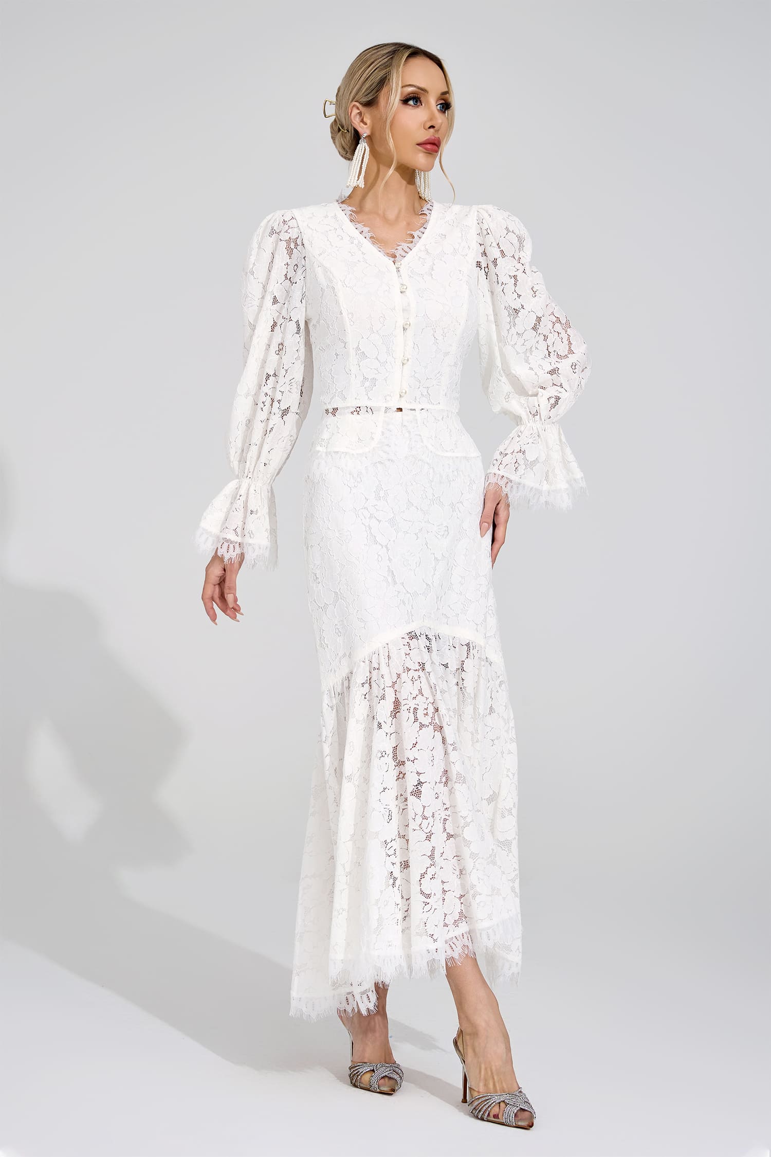Lovisa White Lace Set