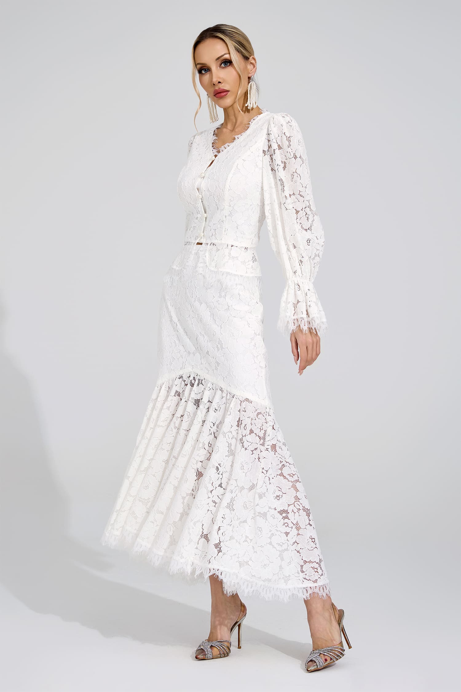 Lovisa White Lace Set