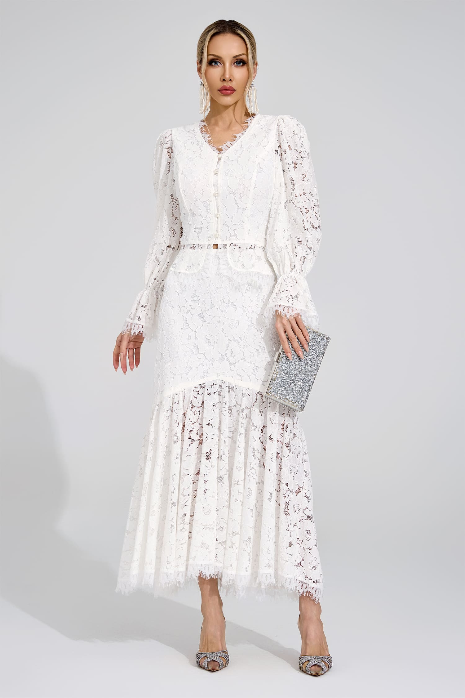 Lovisa White Lace Set