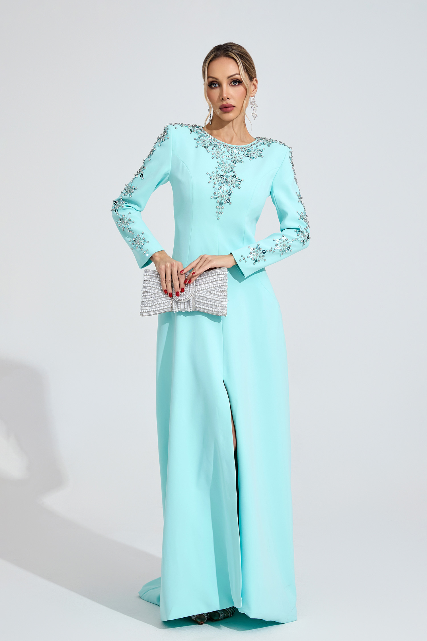 Lucinda Bule Diamond Maxi Dress