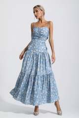 Lyra Floral Lace Embellished Maxi Gown (Royal Blue) main image 1