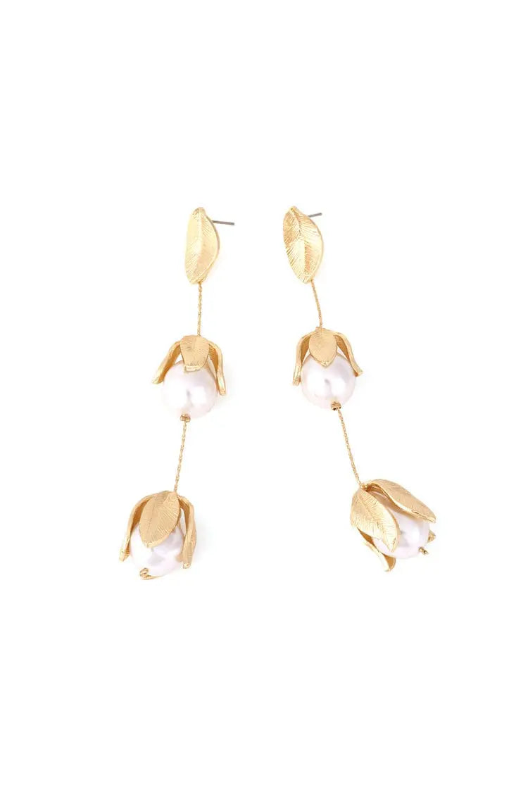 Mackenzie Pearl Drop Earrings-CATCHALL