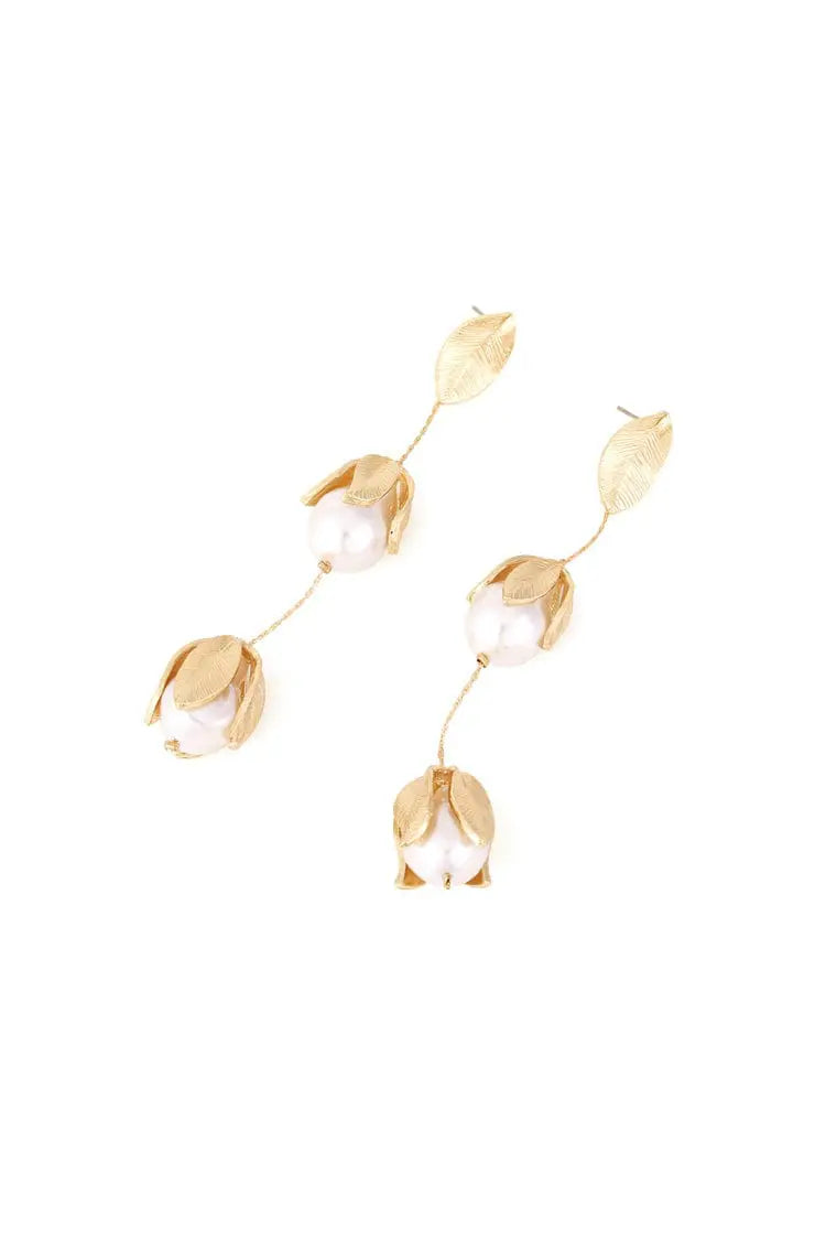 Mackenzie Pearl Drop Earrings-CATCHALL