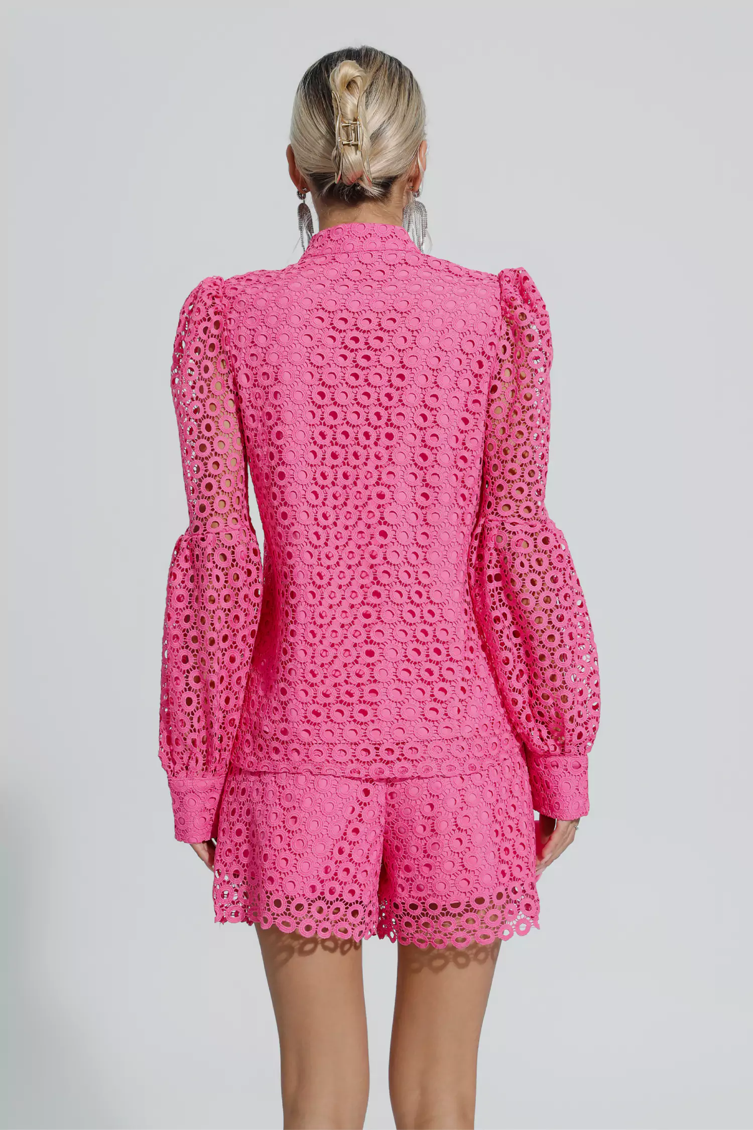 Macy Rose Red Hollow Floral Set-CATCHALL