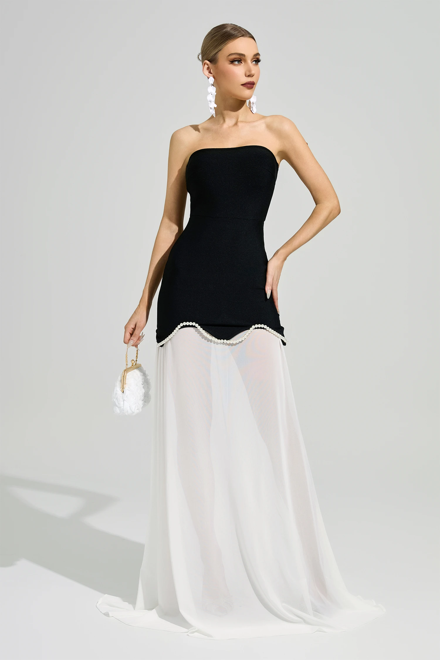 Mansfield Black Strapless Bandage Dress