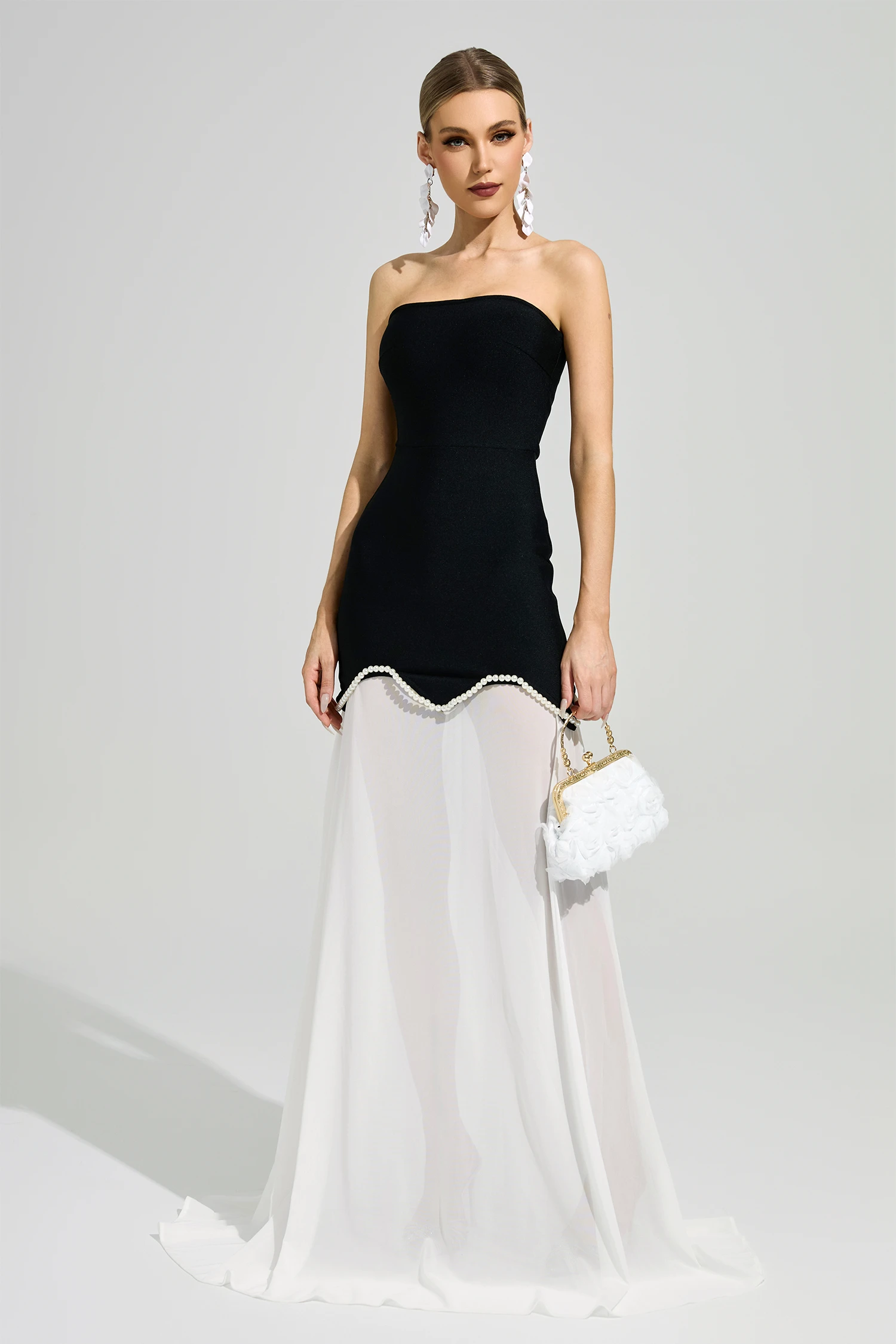 Mansfield Black Strapless Bandage Dress