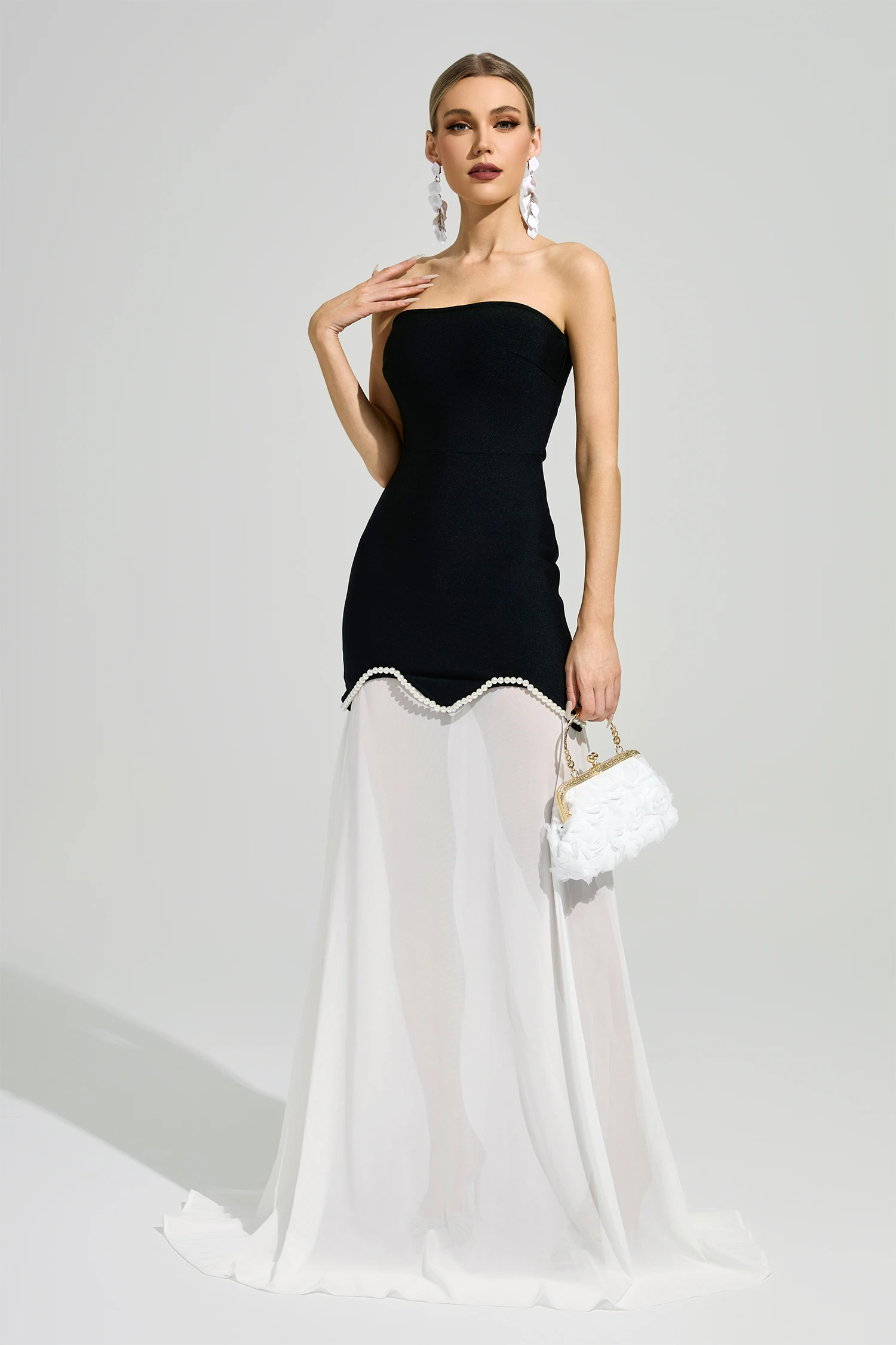 Mansfield Black Strapless Bandage Dress