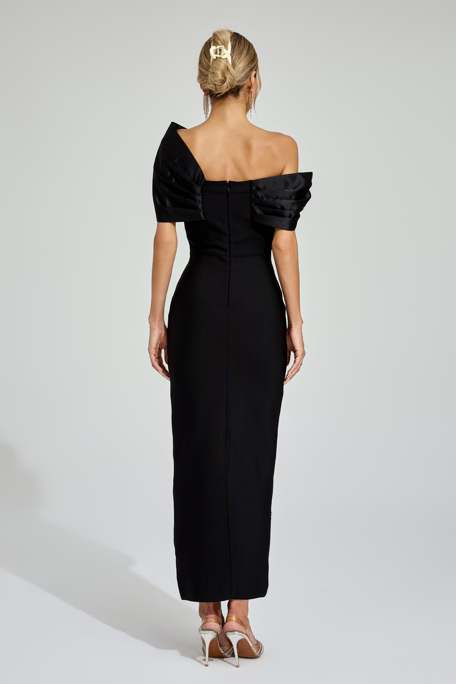 Maurice Black Diamond Bandage Dress