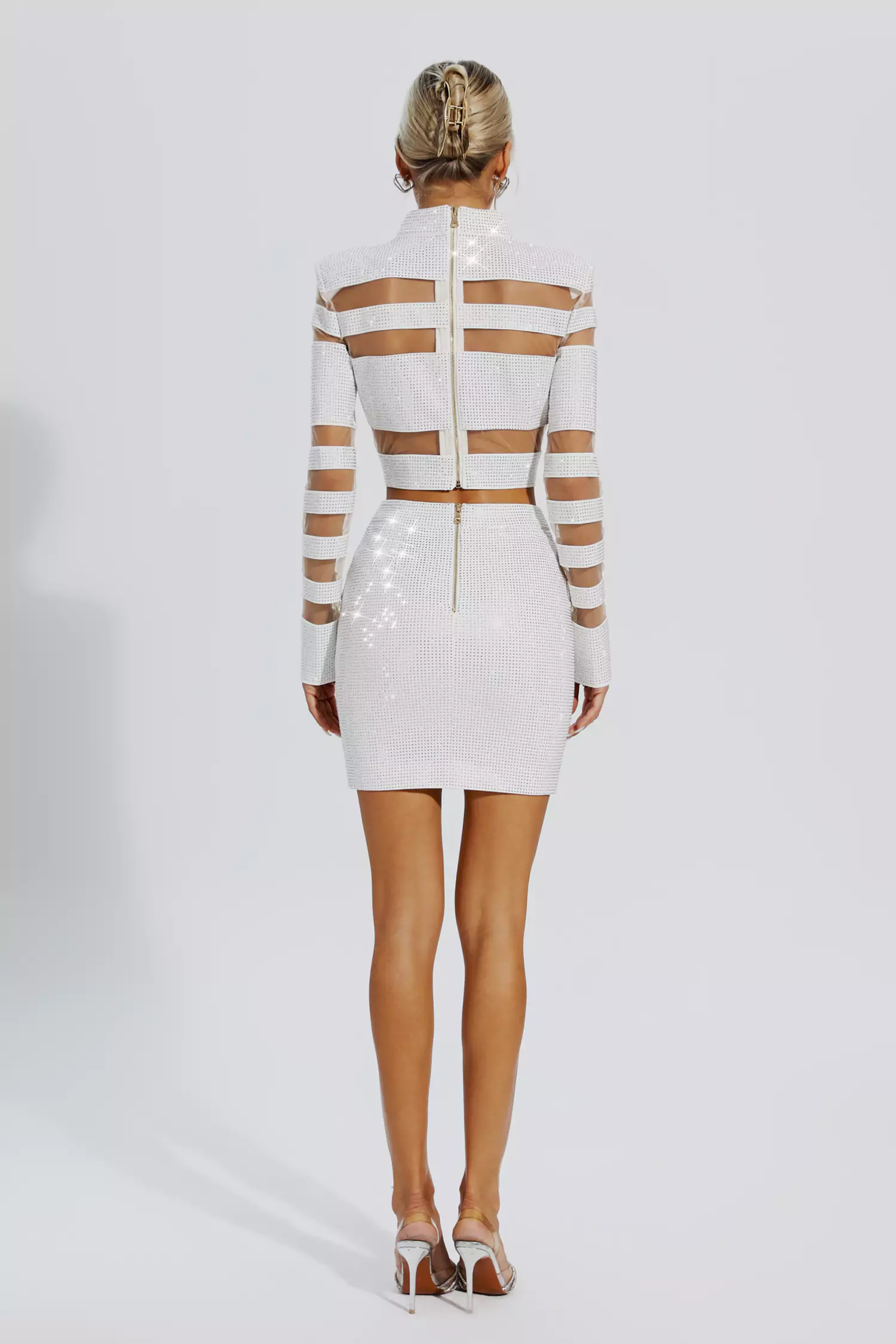 Mckinley Silver Diamond Cutout Set-CATCHALL