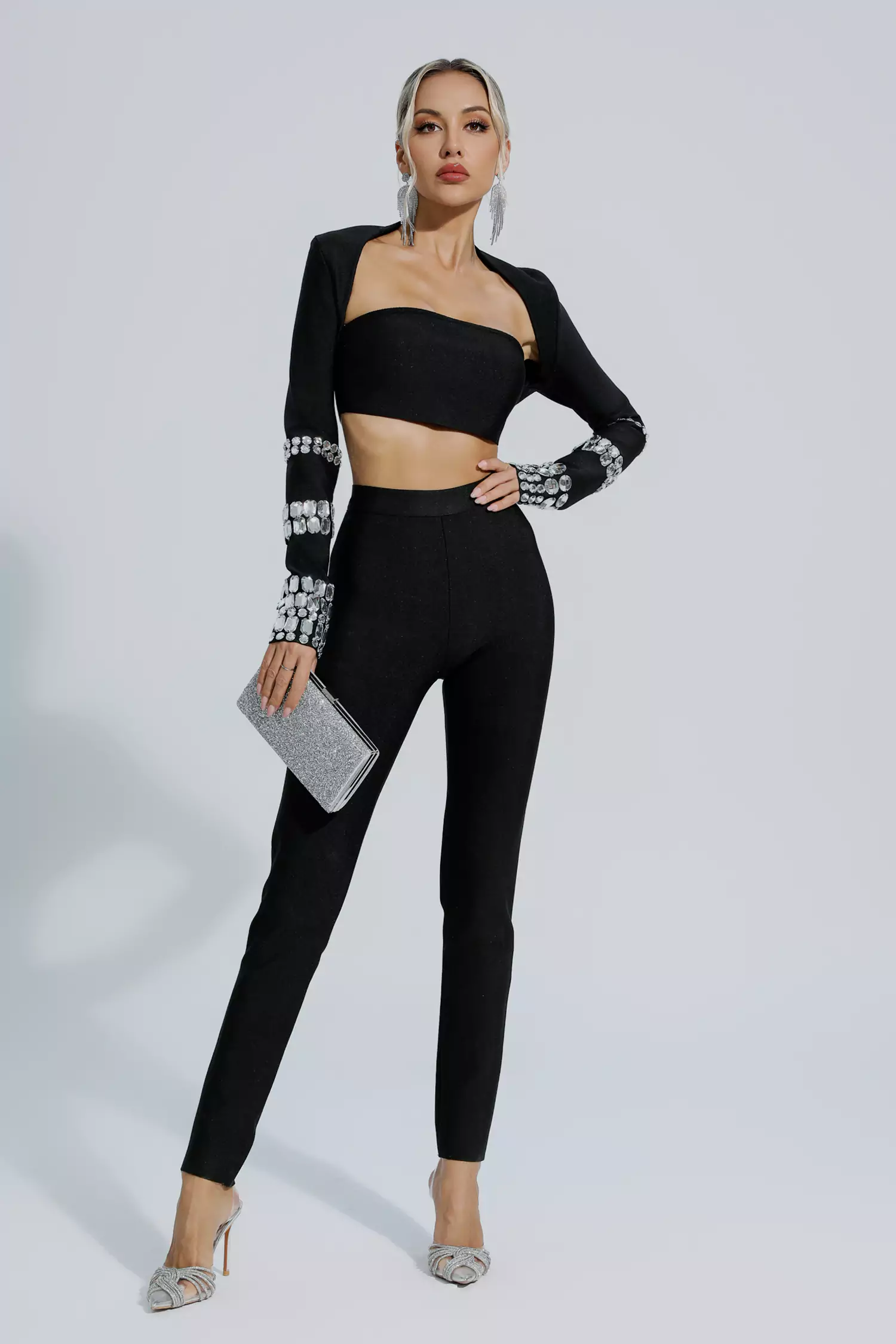 Melina Black Diamond Bandage Set-CATCHALL