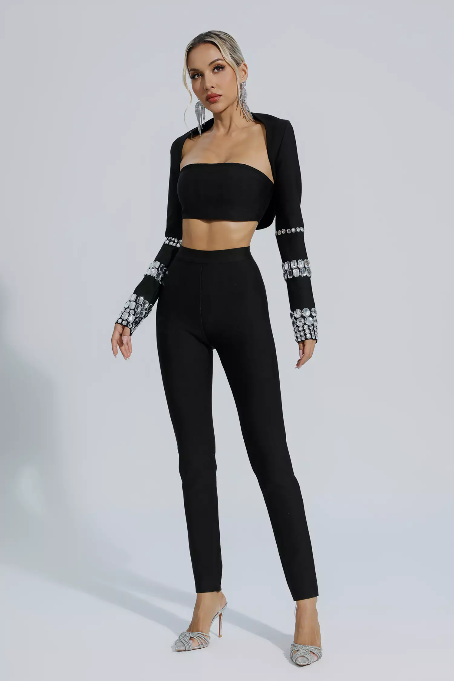 Melina Black Diamond Bandage Set-CATCHALL