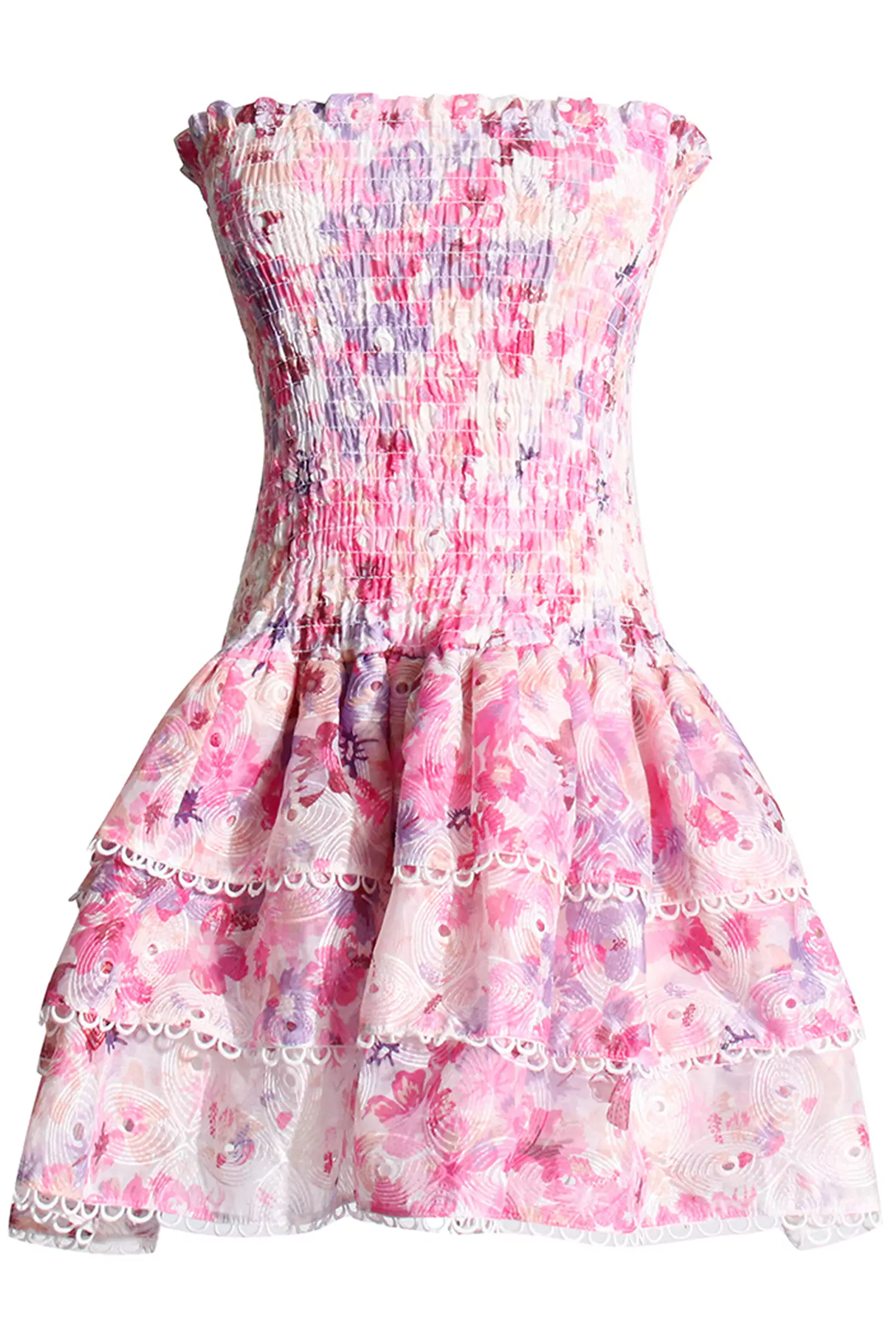 Mercy Floral Ruched Mini Dress-CATCHALL