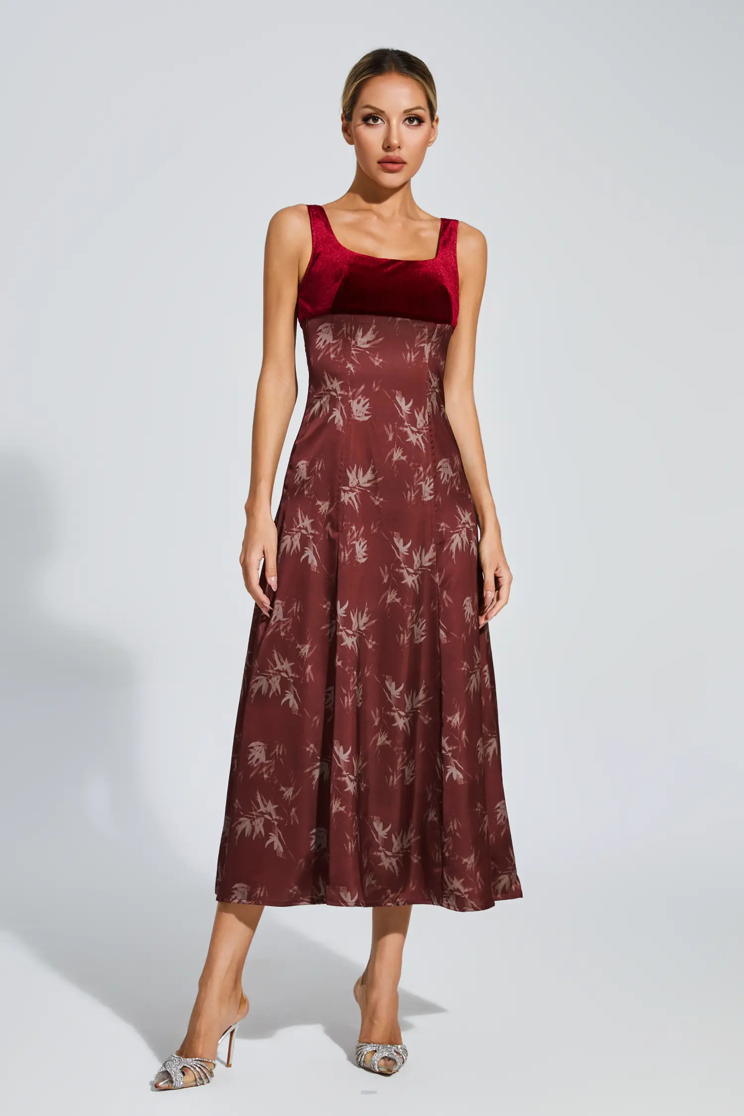 Mick Wine Red Slip Dress-CATCHALL