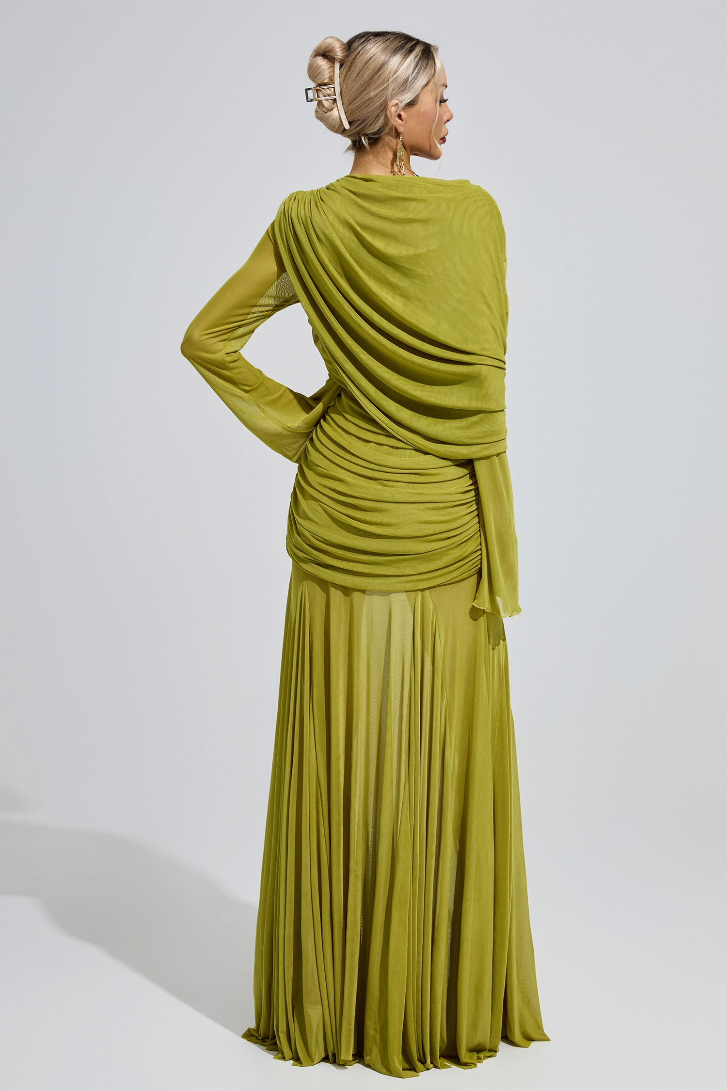 Mies Green Bandage Dress