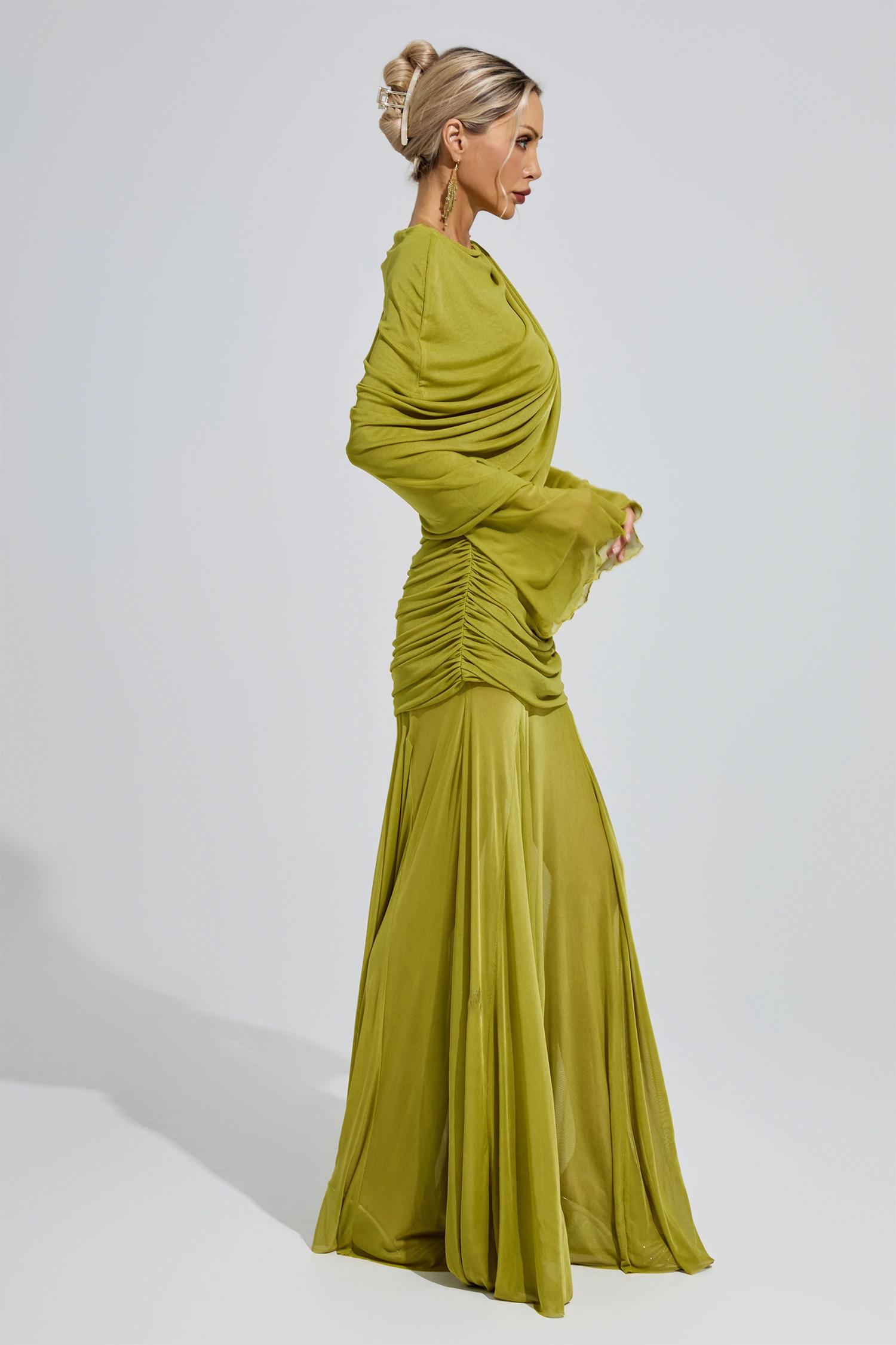 Mies Green Bandage Dress