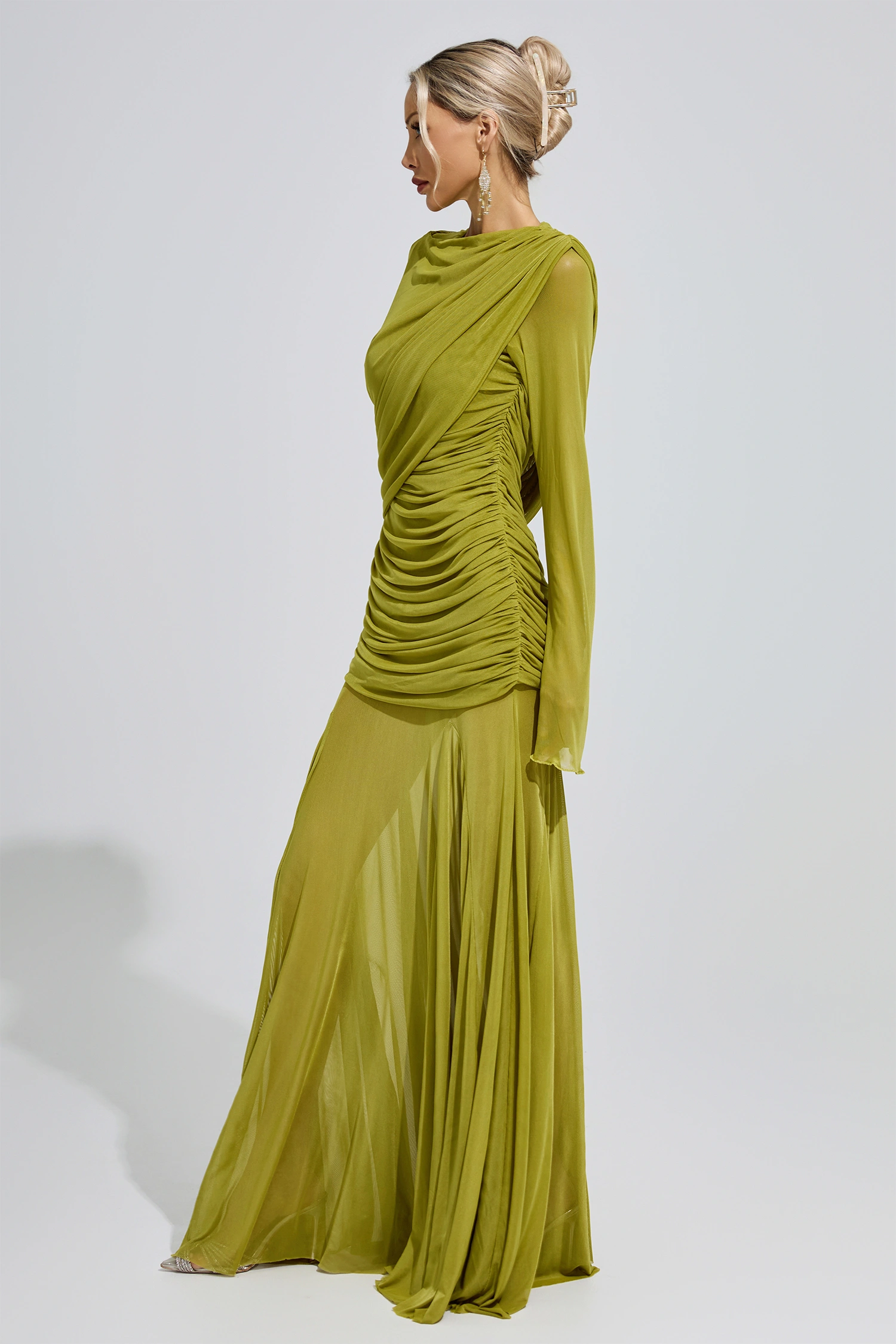 Mies Green Bandage Dress