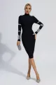 Emmi Halter Diamond Bandage Midi Dress main image 1