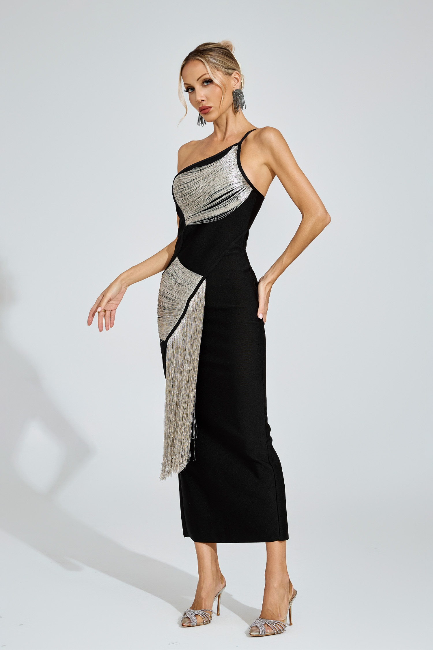 Moulton One - Shoulder Bandage Dress