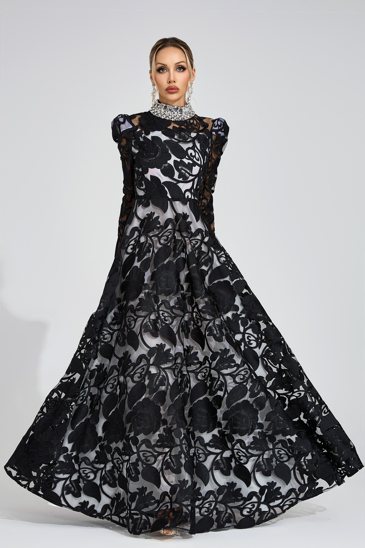 Muse Black Diamond Maxi Dress