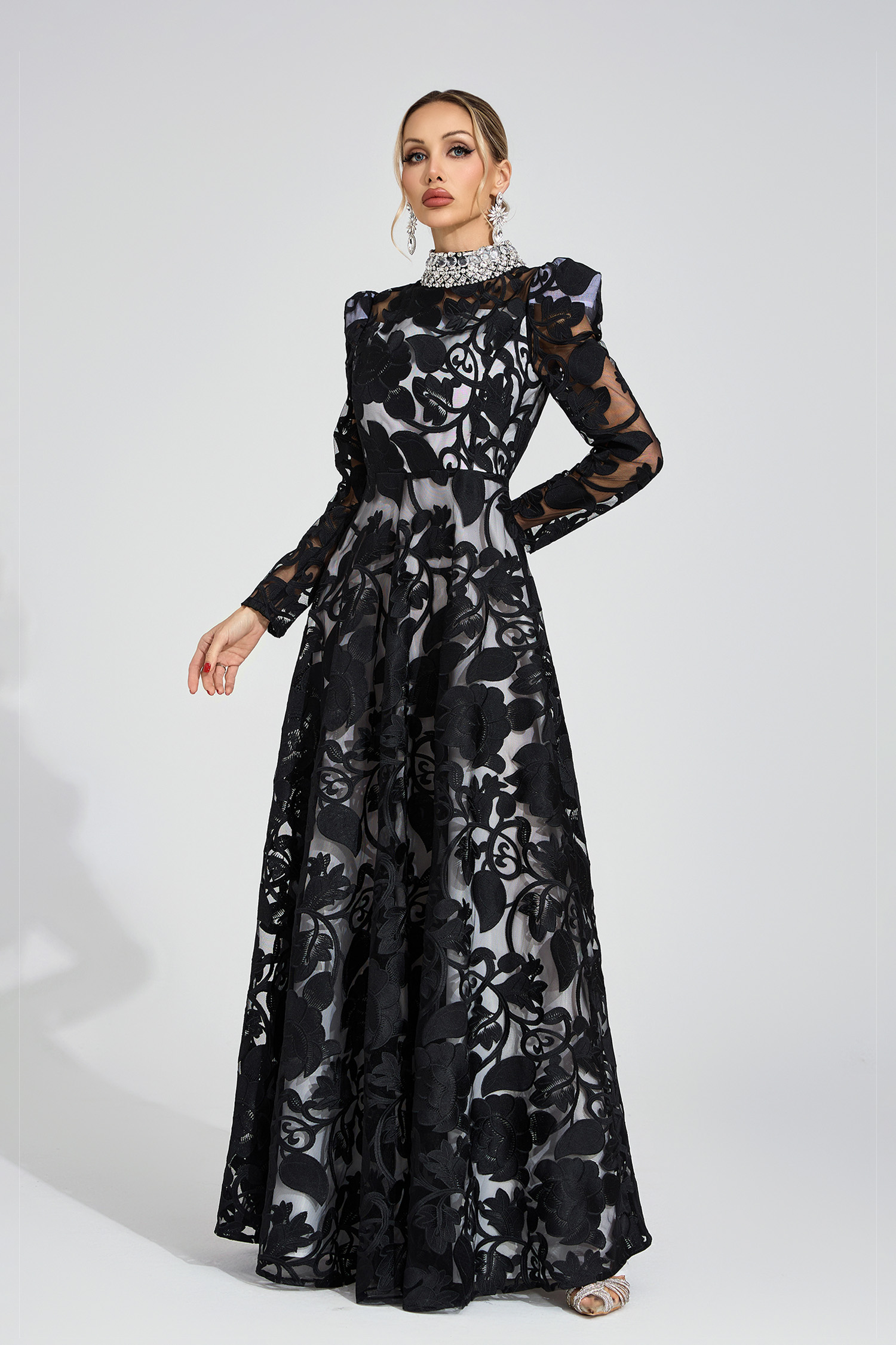 Muse Black Diamond Maxi Dress