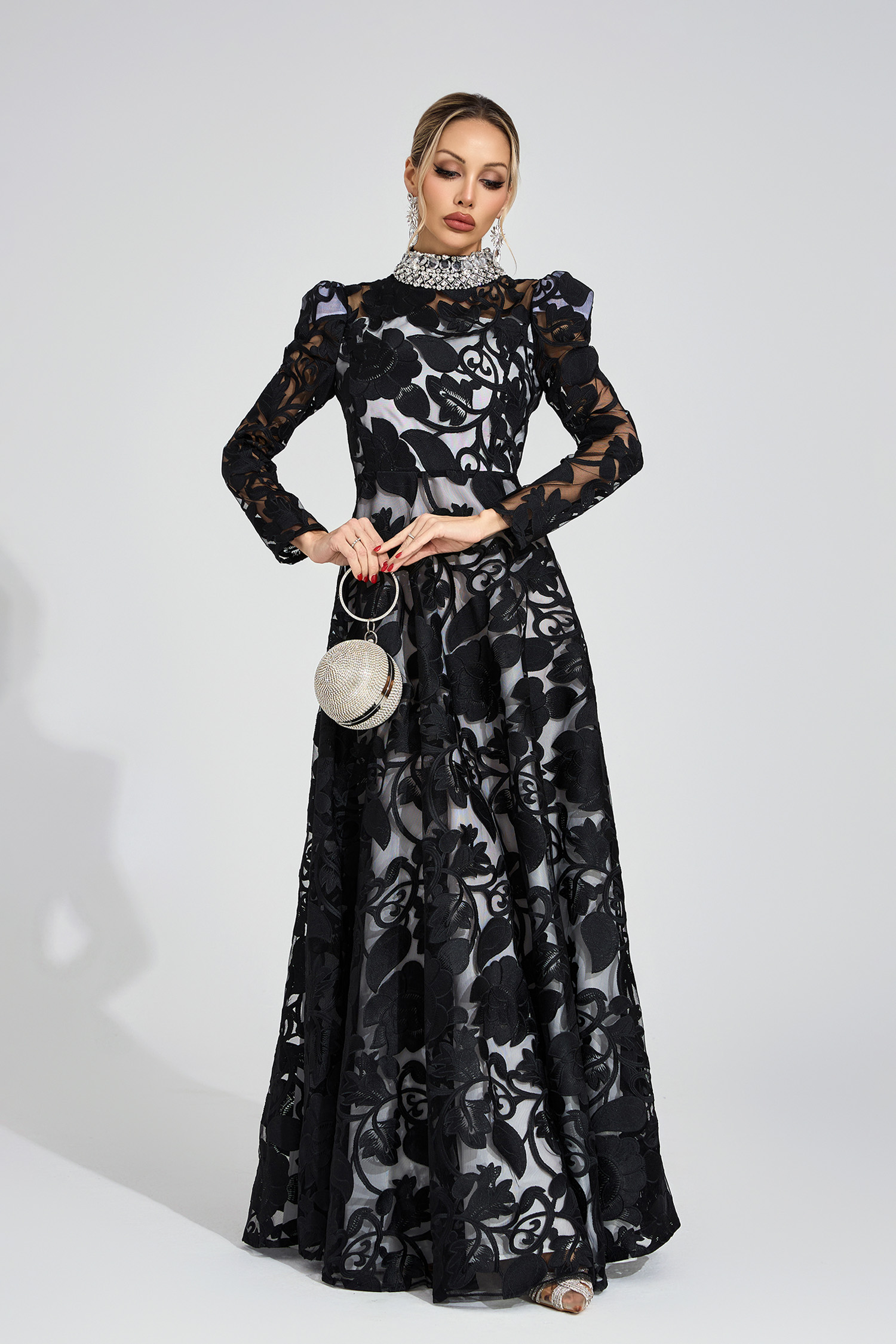 Muse Black Diamond Maxi Dress