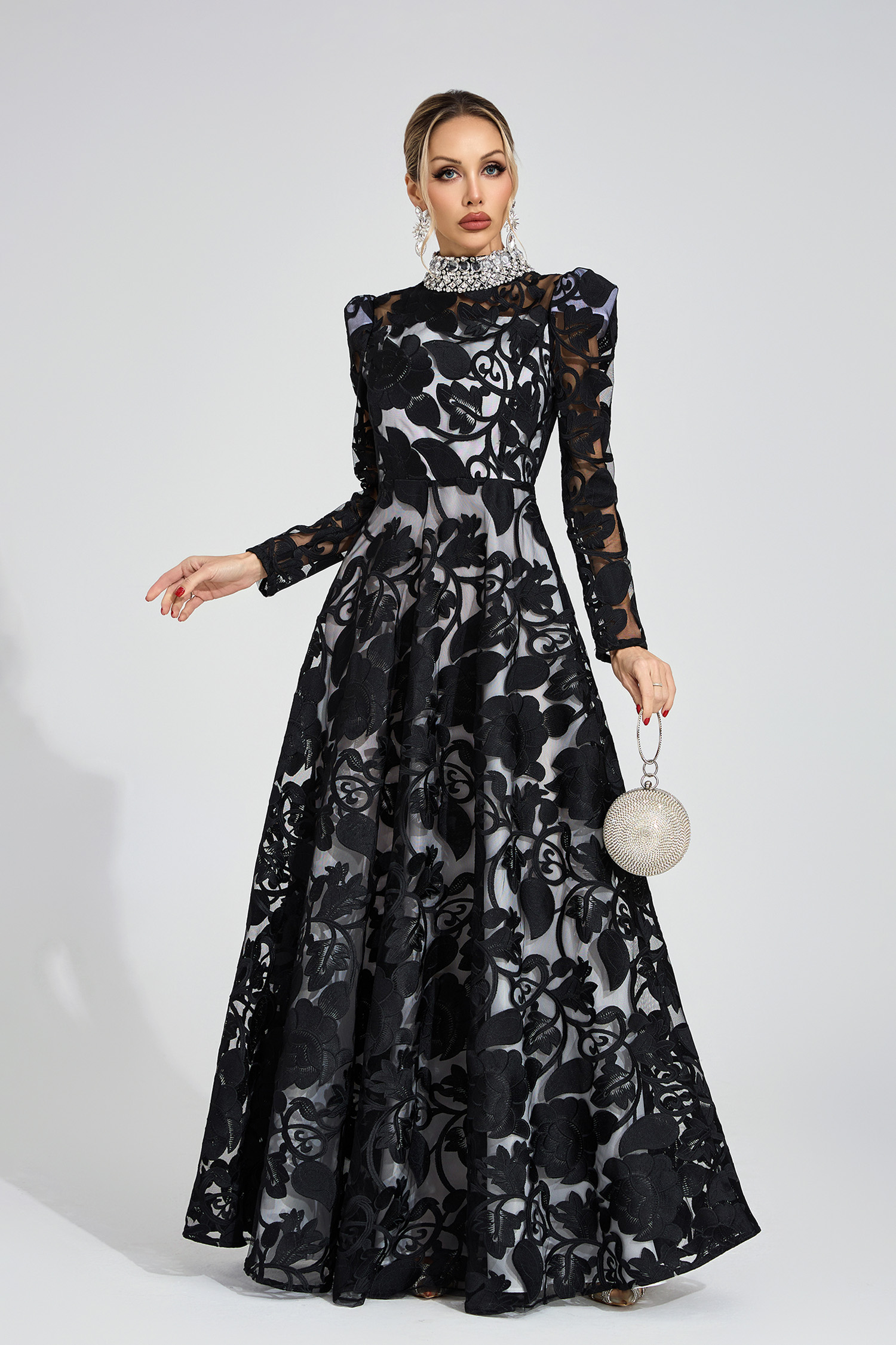 Muse Black Diamond Maxi Dress