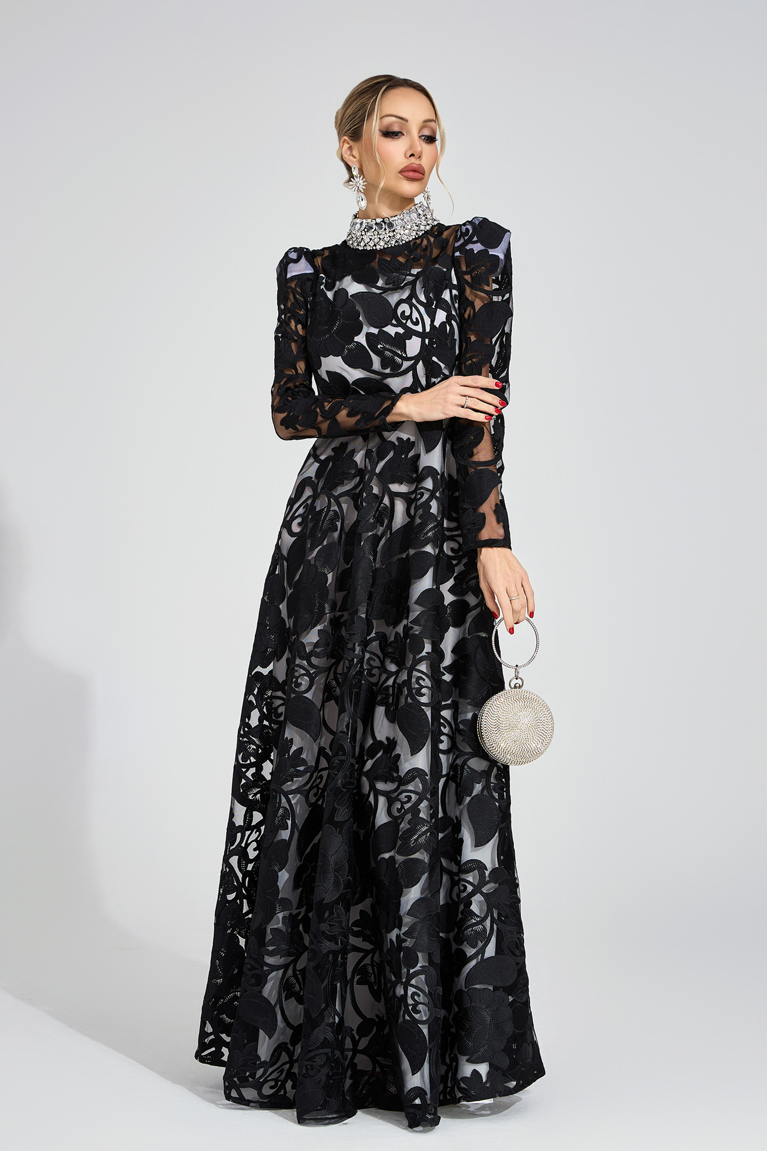 Muse Black Diamond Maxi Dress